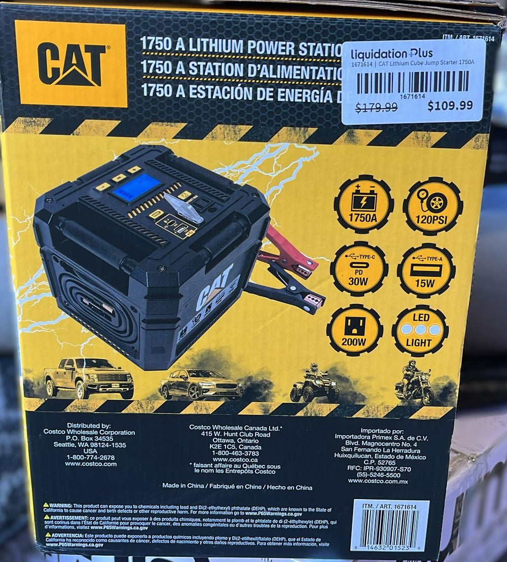 CAT Lithium Cube Jump Starter 1750A
