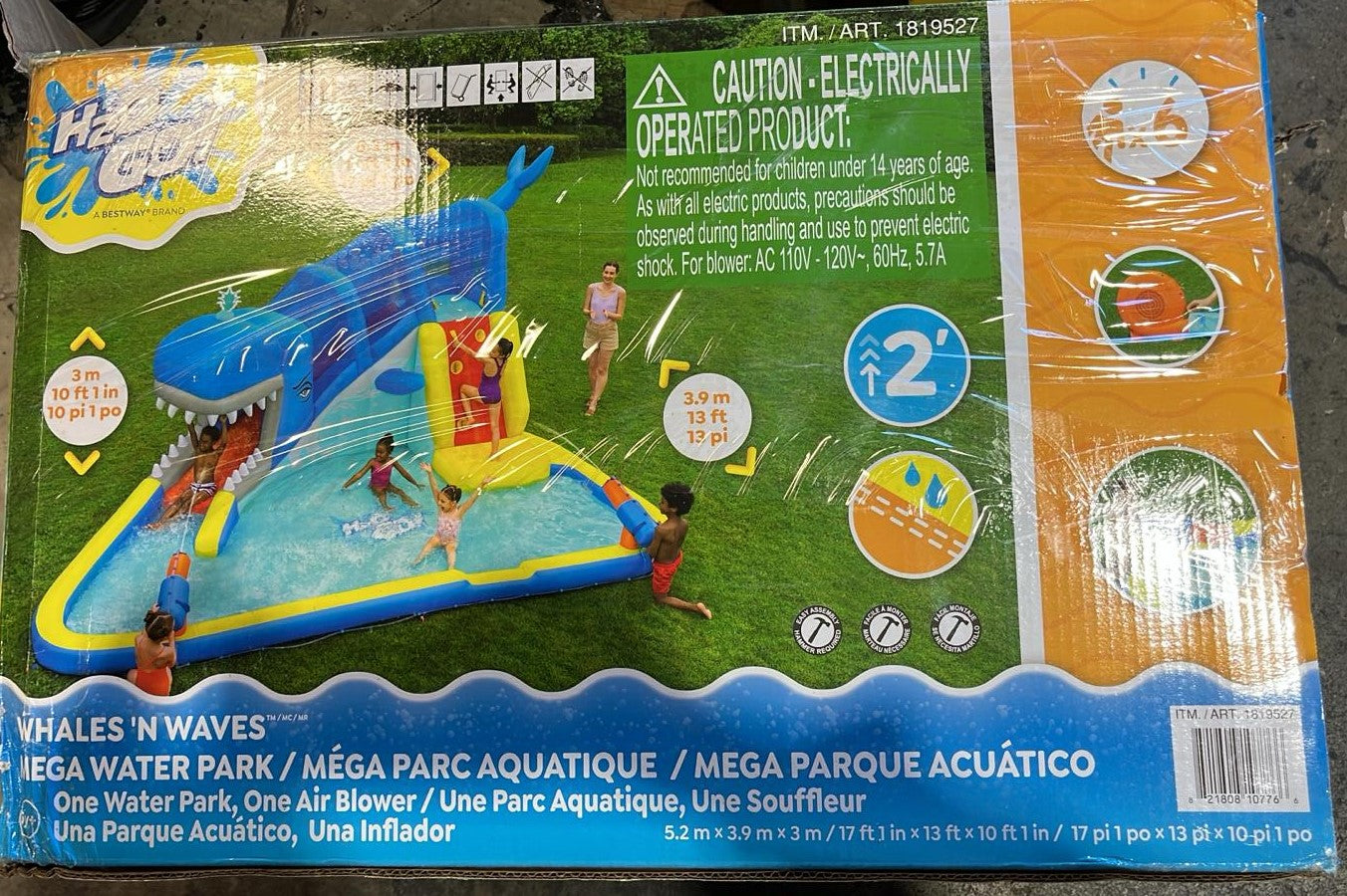 H2OGO! Whales 'n Waves Kids Inflatable Mega Water Park