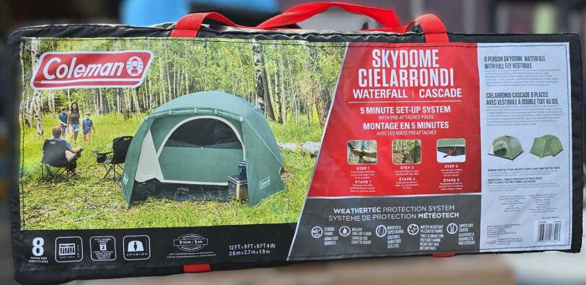 Coleman 8-Person Skydome Waterfall Full Fly Vestibule Tent