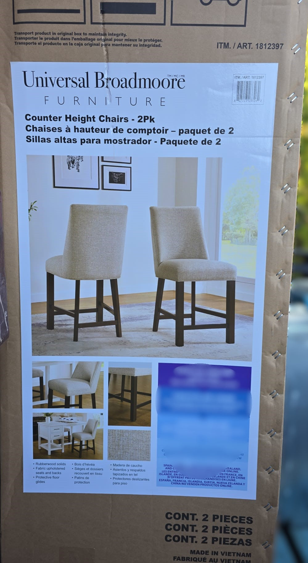 Helena Counter Stool, 2-pack