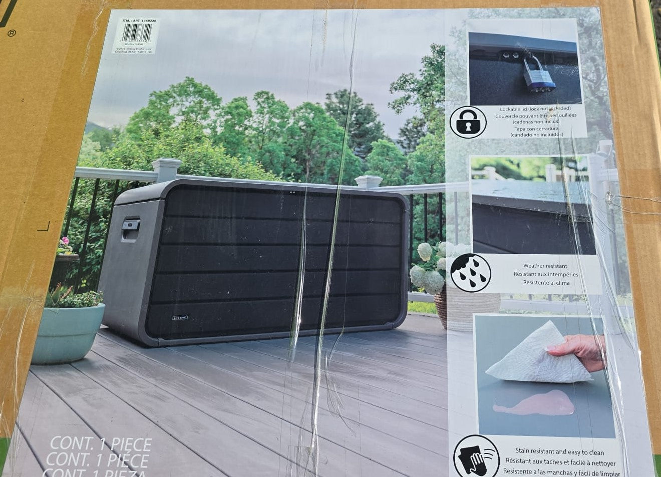 Lifetime Modern Storage Deck Box 165G