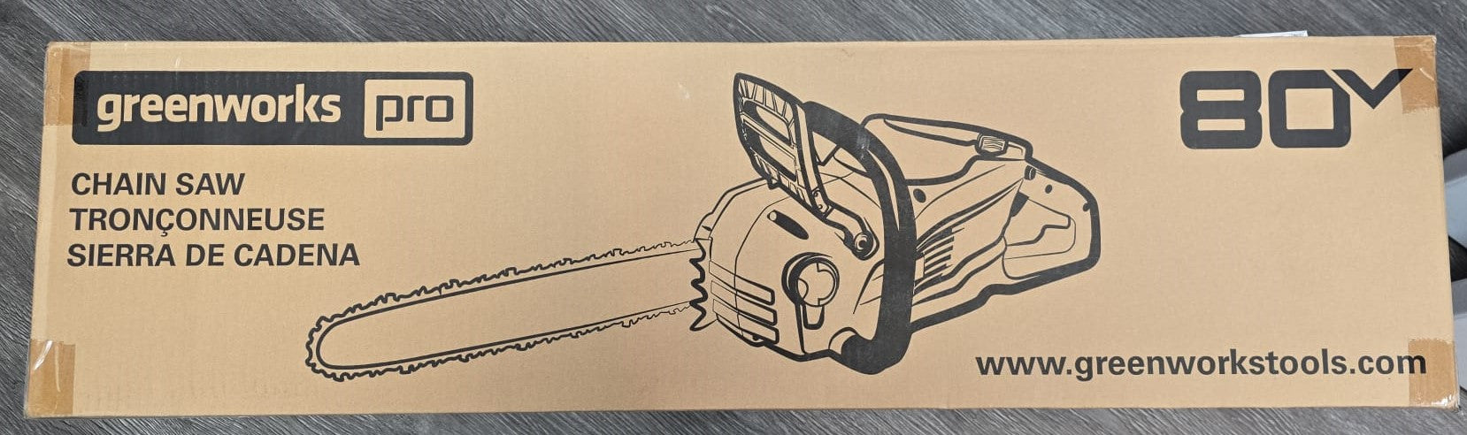 Greenworks 80V 18" 2.0kW Brushless Chainsaw, Tool Only (No Battery or Charger Included)