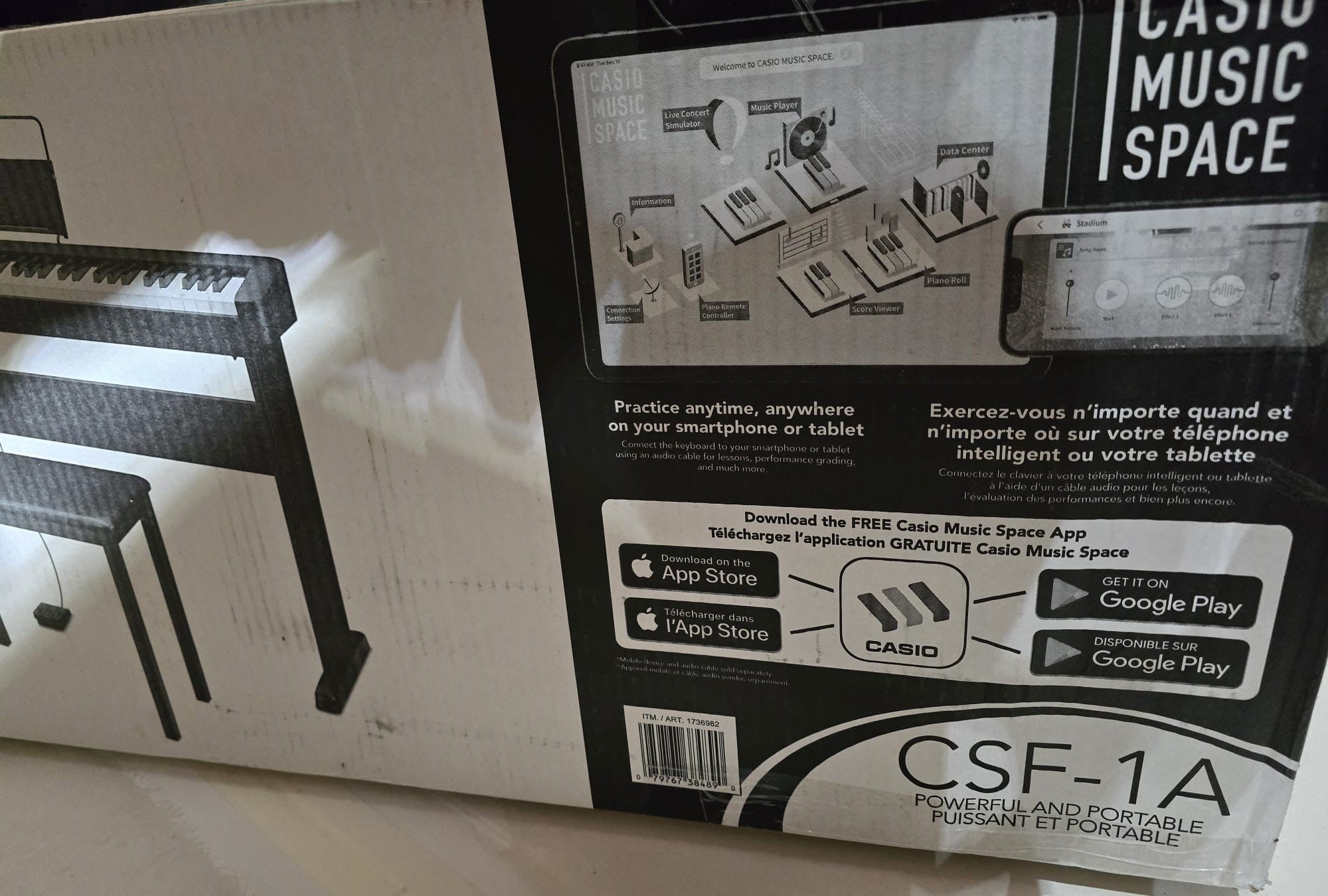 Casio Ultra Compact CSF-1 88 Note Digitial Piano