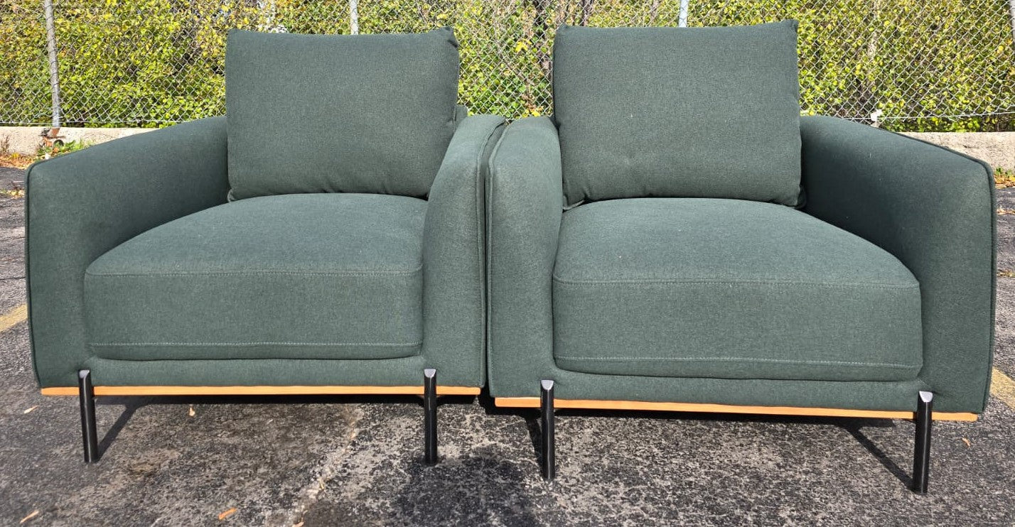 Hammer Fabric Chair, Dark Green