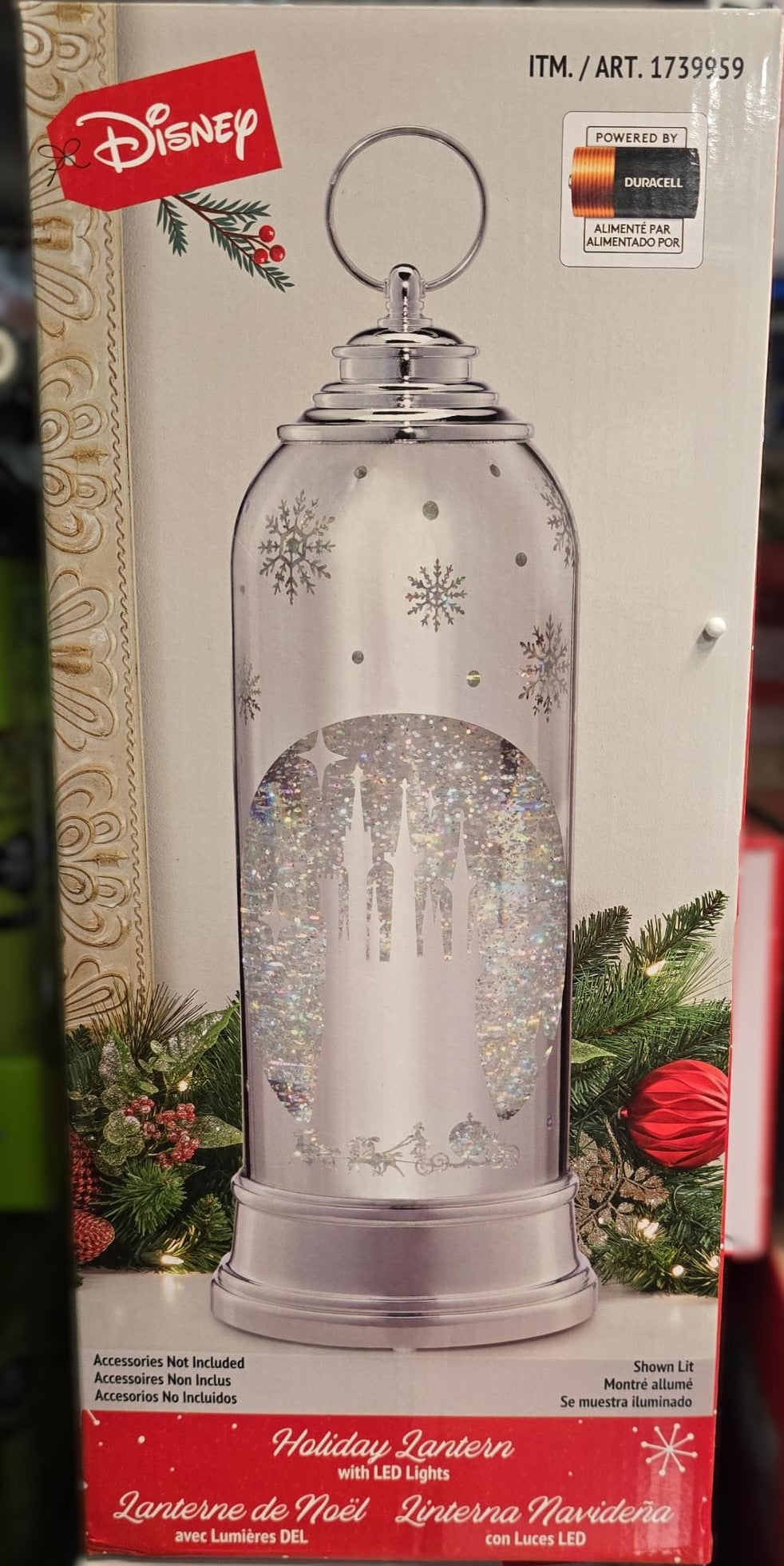 DISNEY HOLIDAY LANTERN WITH LED LIGHTS