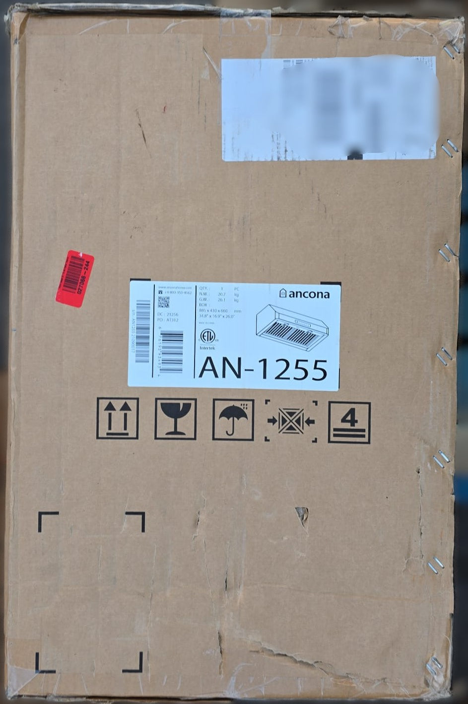 ANCONA PRO INSERT 34" HOOD