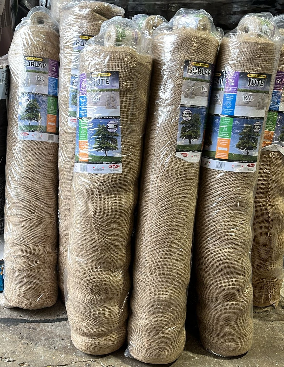 120 FOOT WINTER BURLAP