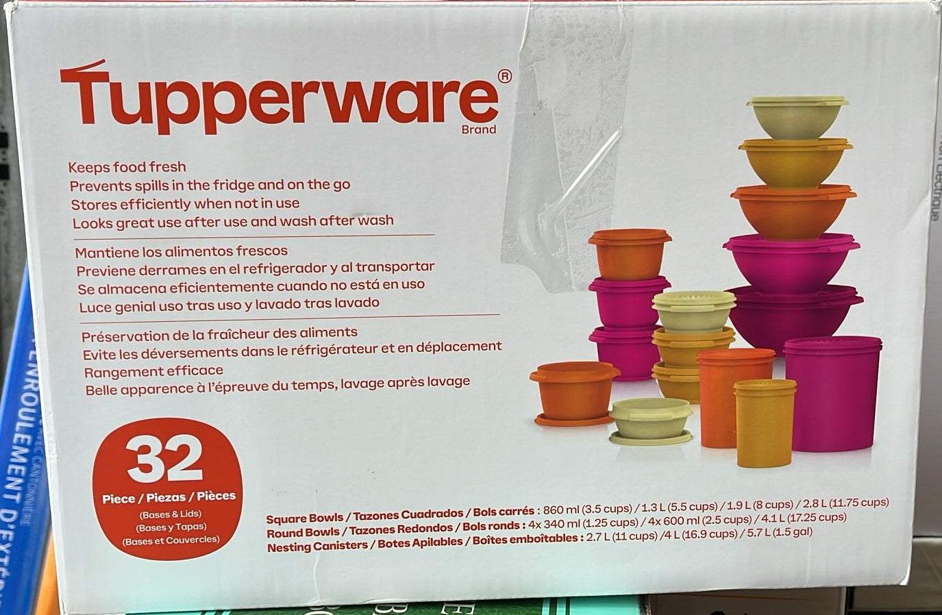 Tupperware Heritage Collection Food Storage Containers, 32-pieces