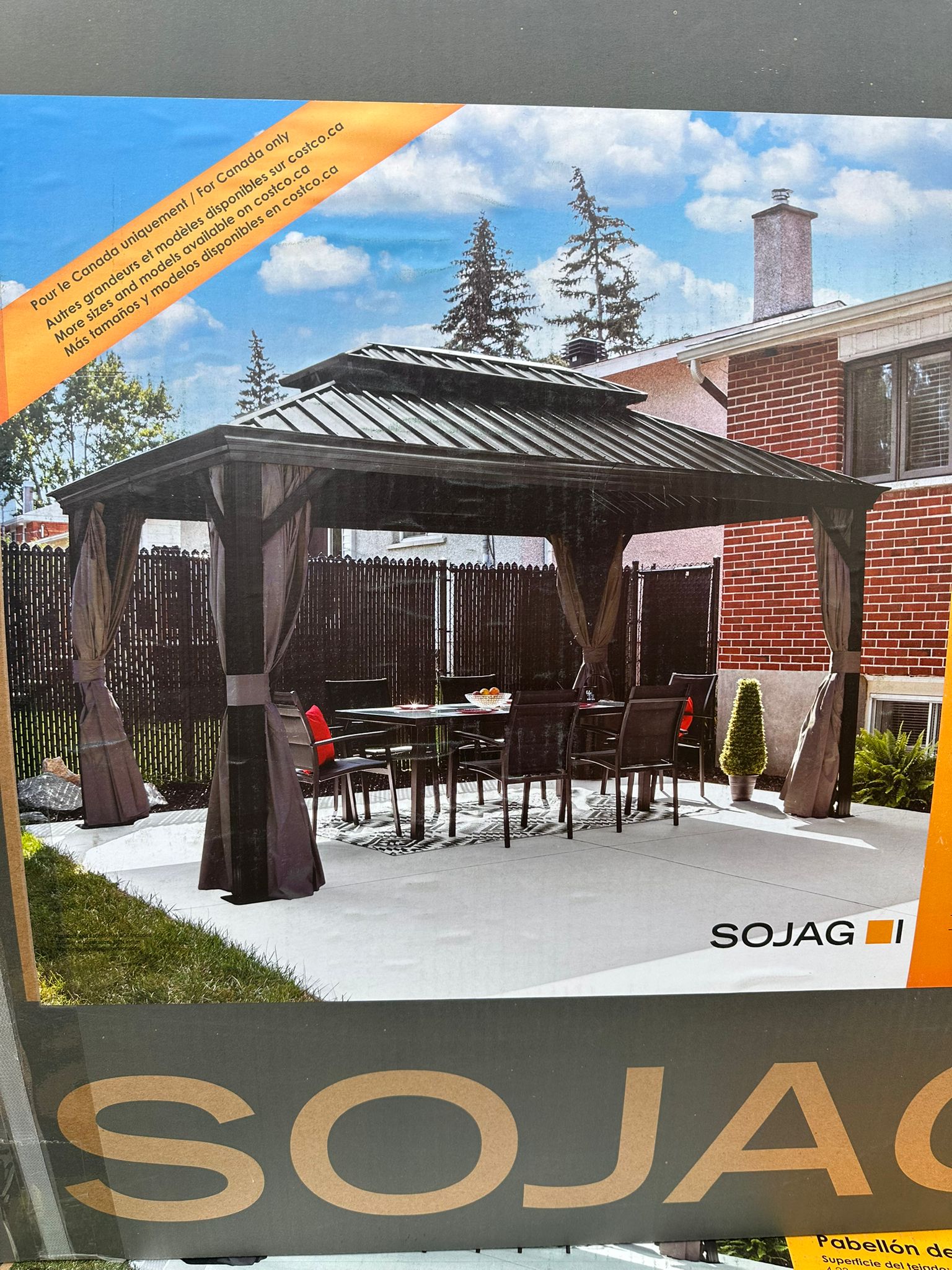 SOJAG 10FT X 14 FT GAZEBO 2 BOXES