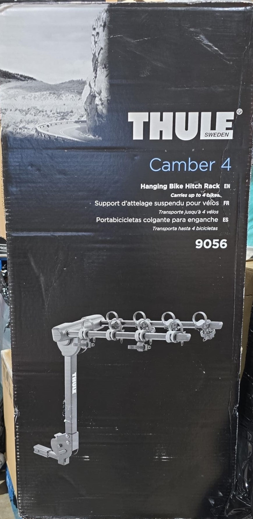 Thule Camber 4-Bike Hitch Bike Rack, Black