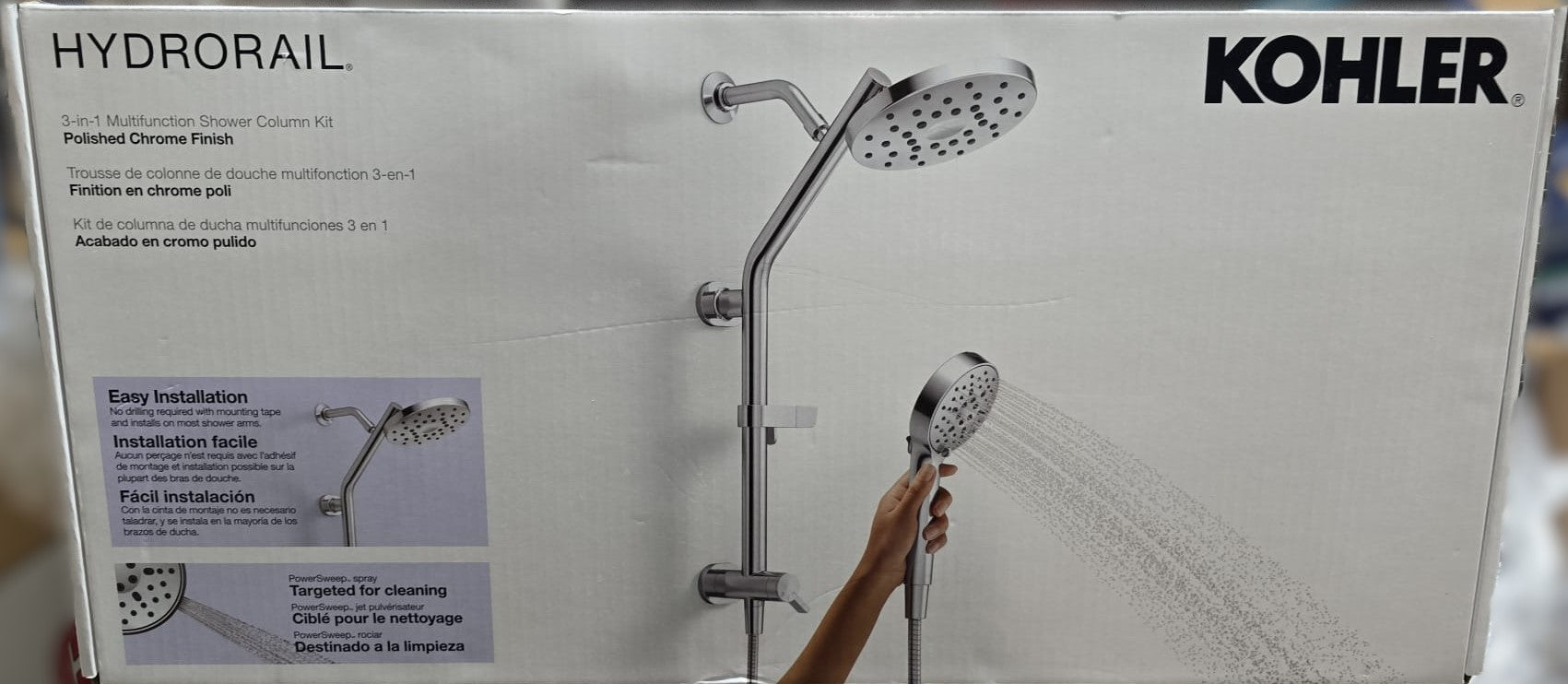 Kohler Hydrorail 3 in 1 Multifunction Shower Column