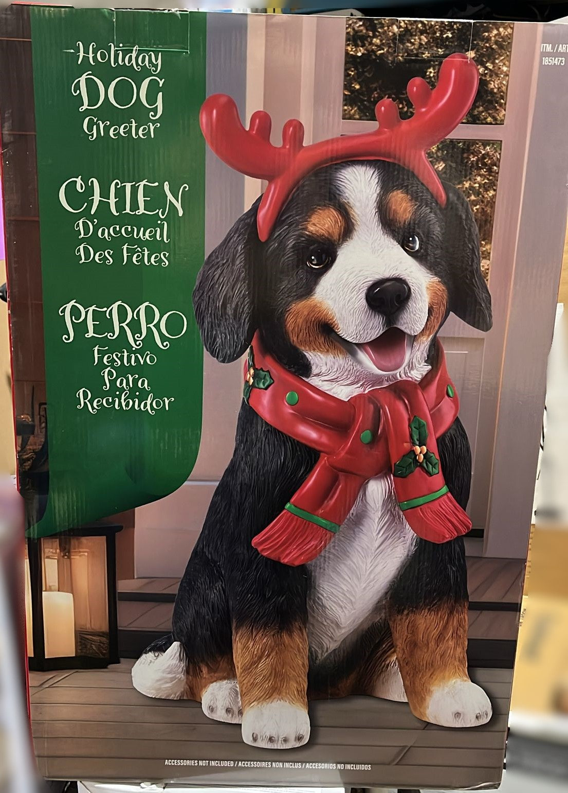 64.5 cm (25.4 in.) Christmas Shiba Dog Greeter