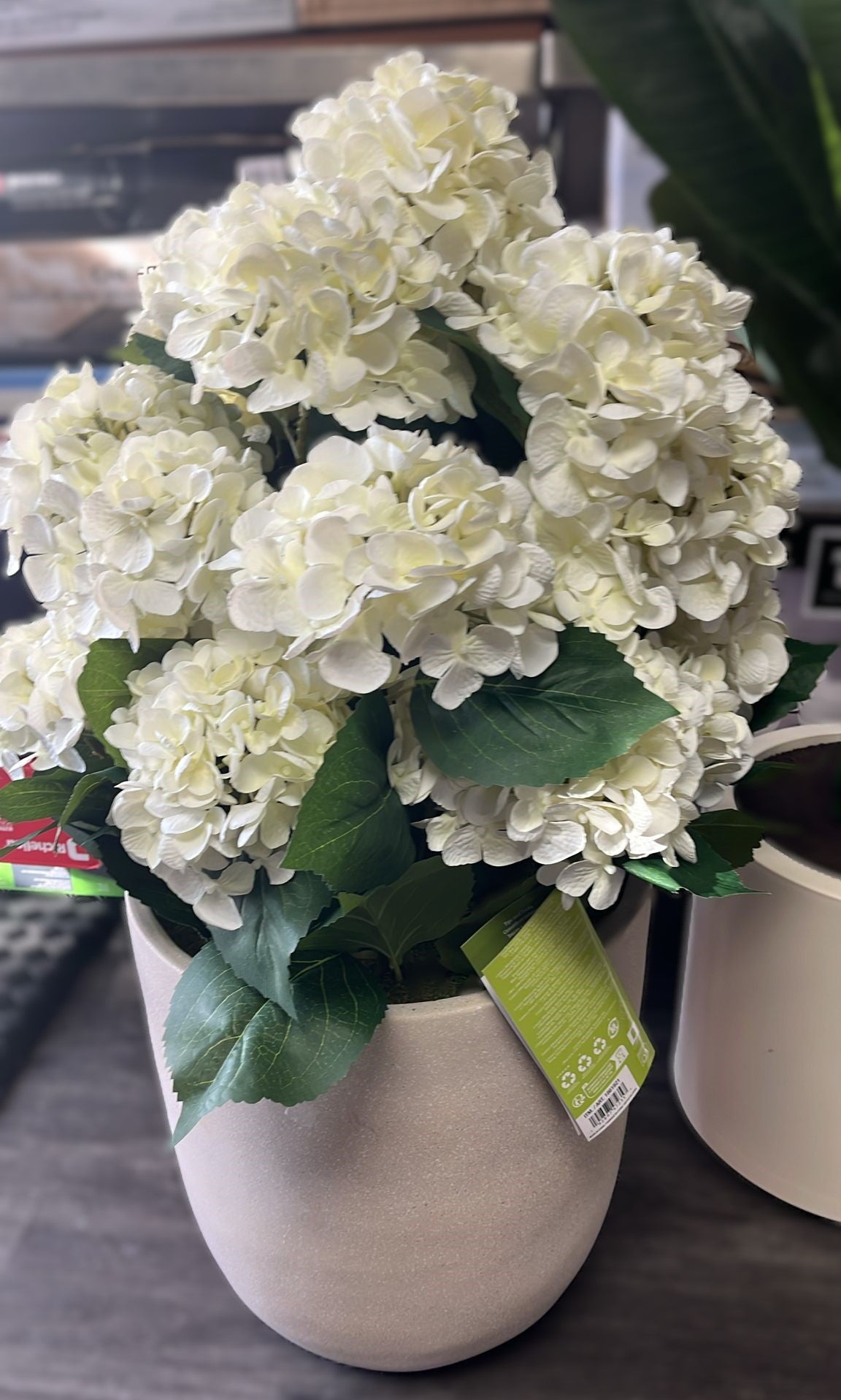 Faux Hydrangea Floor Plant 88.9 cm (35 in.)