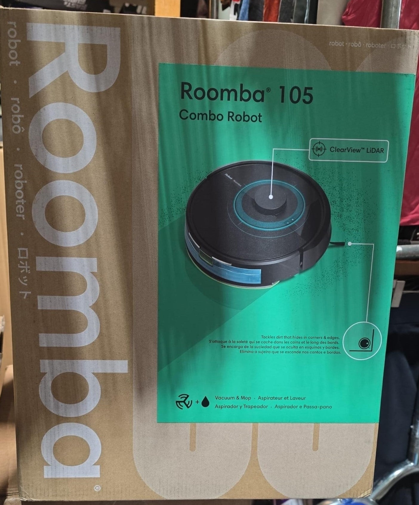 iRobot Roomba 105 Combo Robot Vacuum and Mop with Bonus Filter