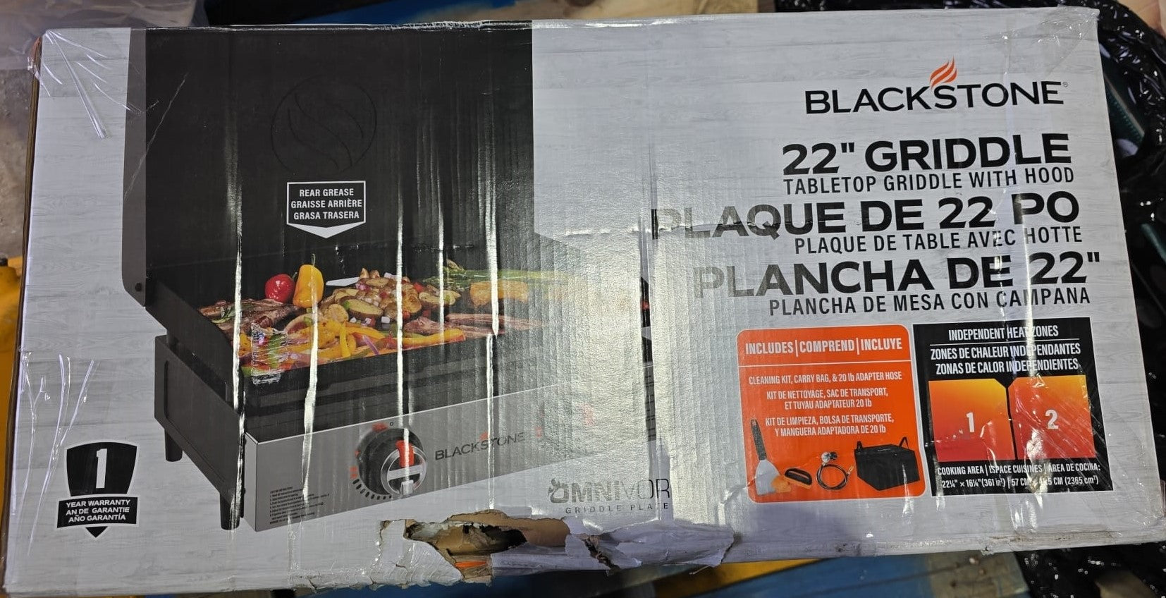 Blackstone Original 22” Tabletop Griddle with Hood Bundle