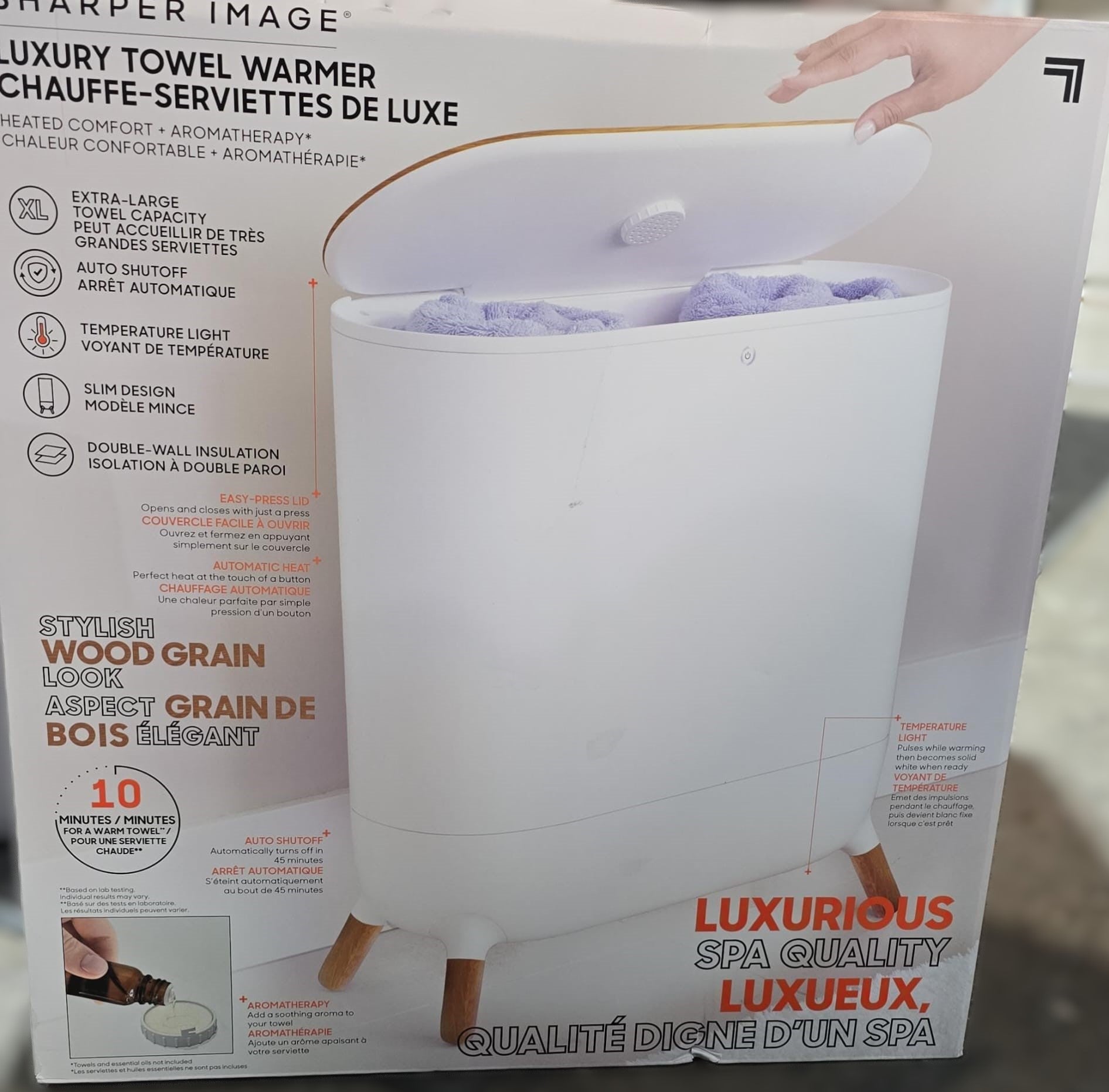 Sharper Image SpaStudio Towel Warmer