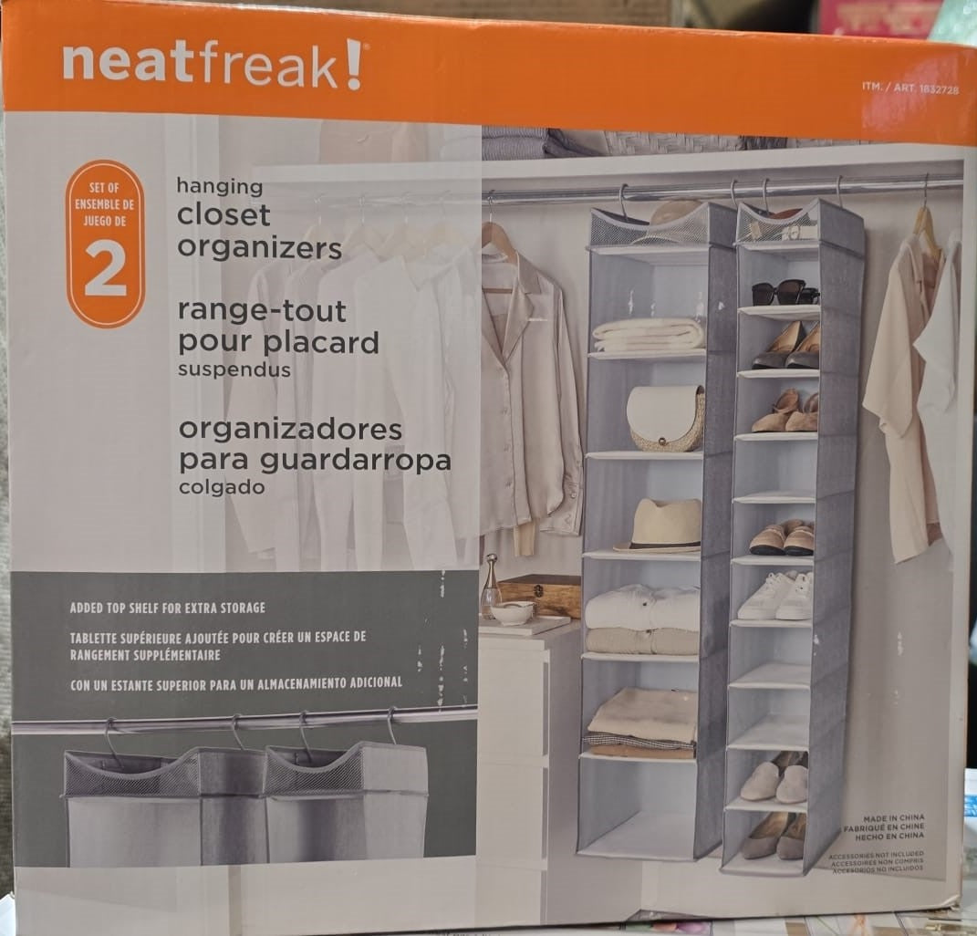 Neatfreak Hanging Closet Organizer, Set of 2