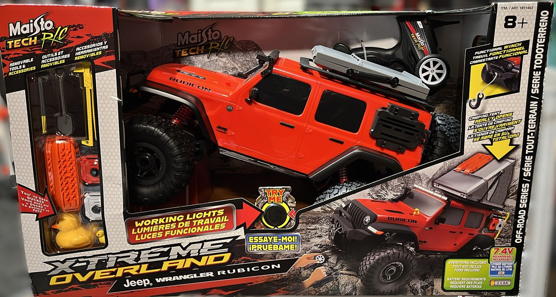 7.4V Remote Control Jeep Overlander - Red