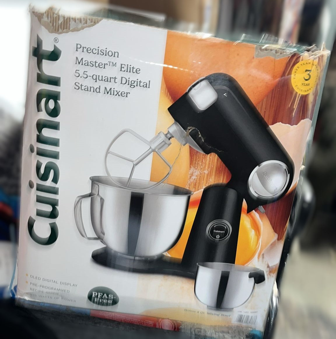 Cuisinart 5.2 L (5.5 Qt.) Precision Master Elite Digital Stand Mixer with Bonus Bowl