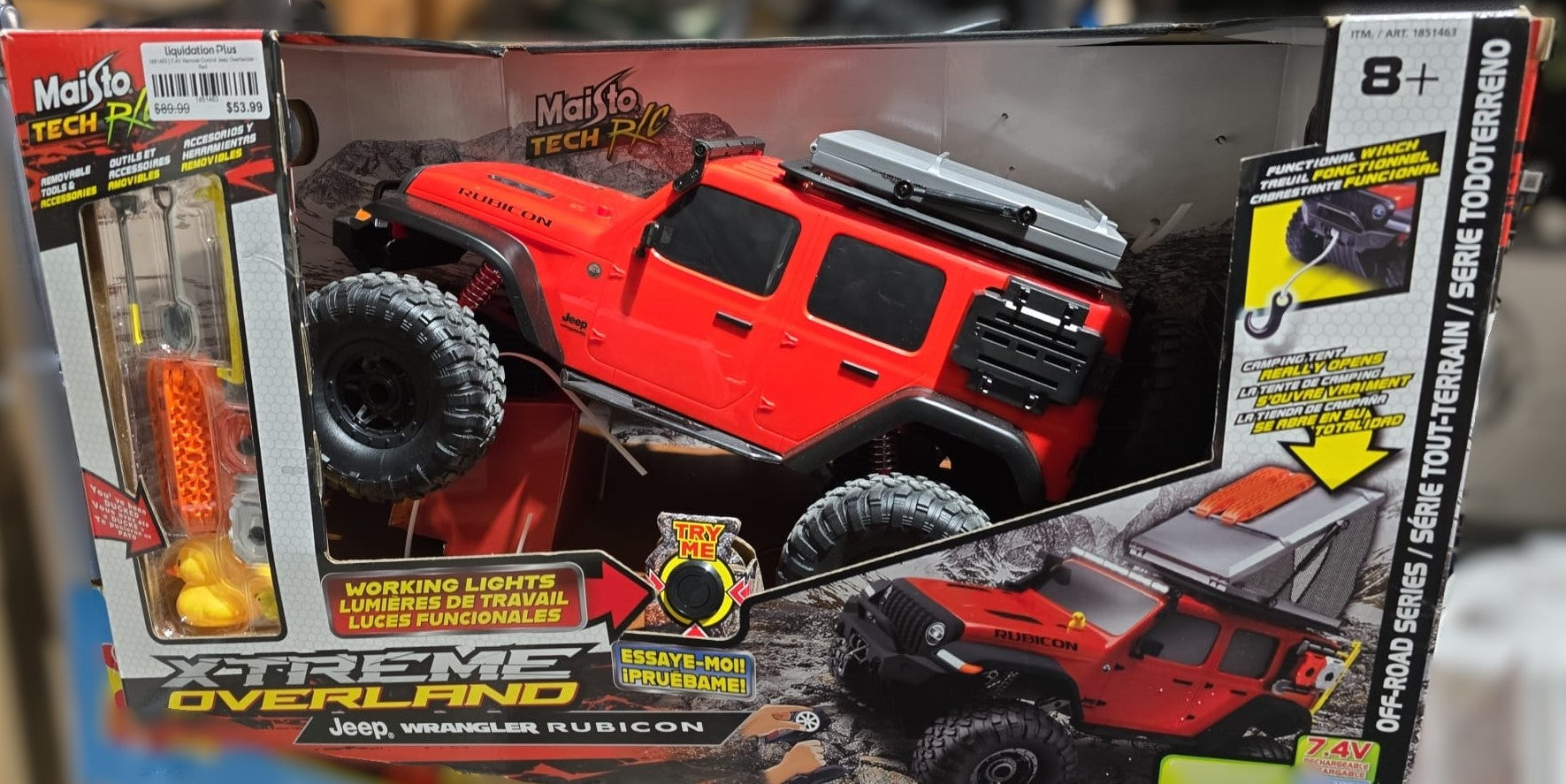 7.4V Remote Control Jeep Overlander - Red