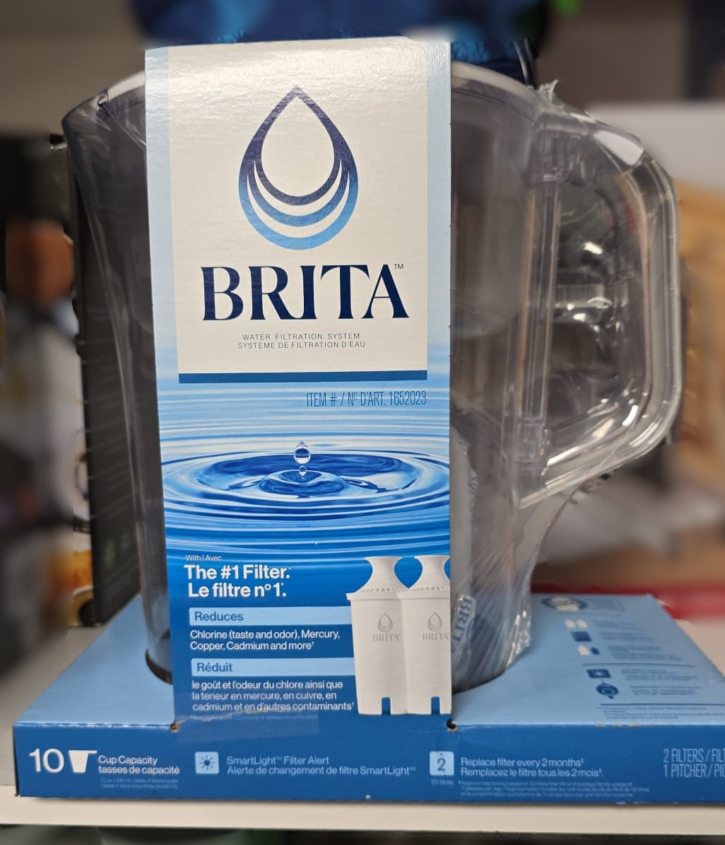 Brita Champlain 2.4 L (10-cup) Pitcher with 2 Filters