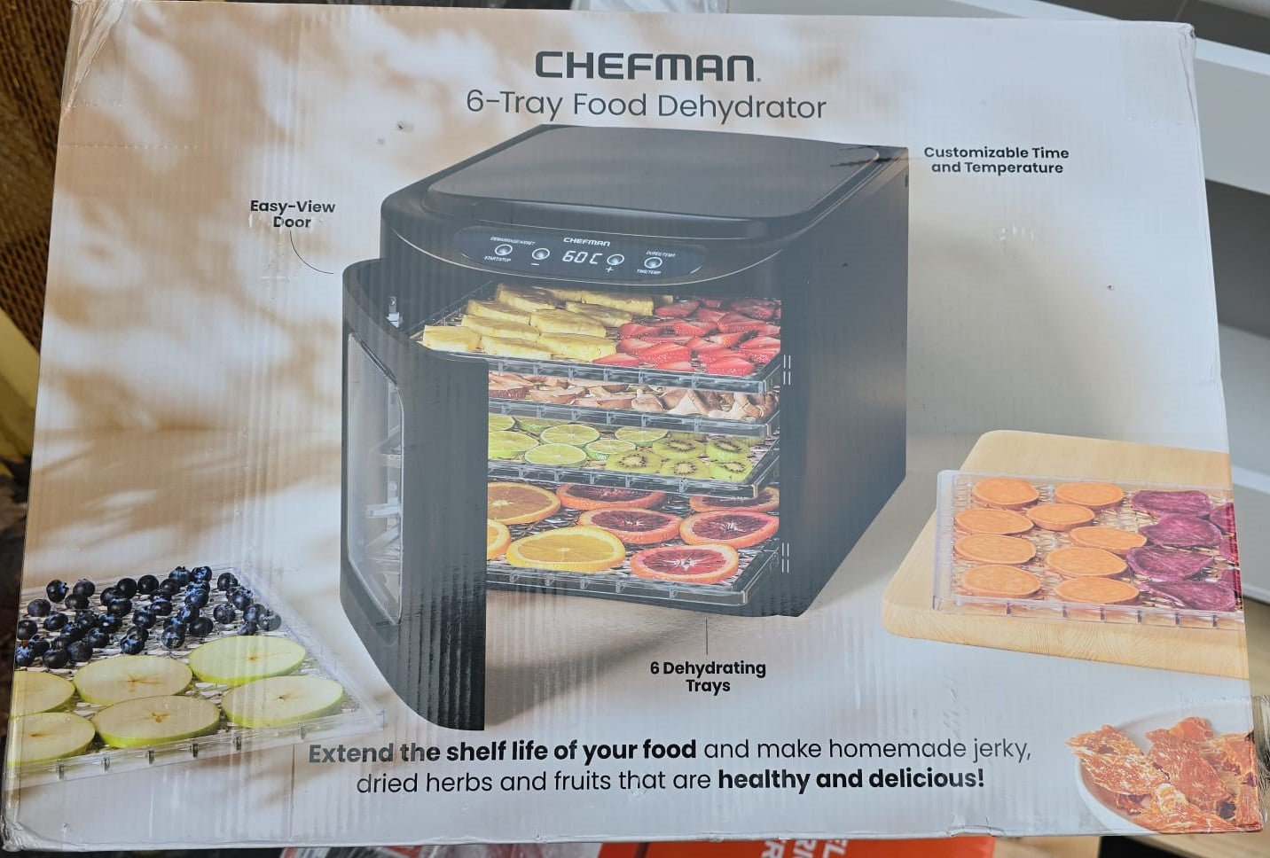 Chefman 6-Tray Digital Food Dehydrator