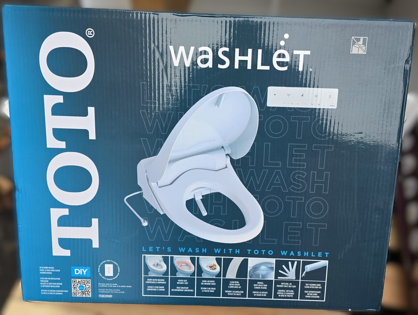 TOTO WASHLET Electronic Elongated Bidet Toilet Seat