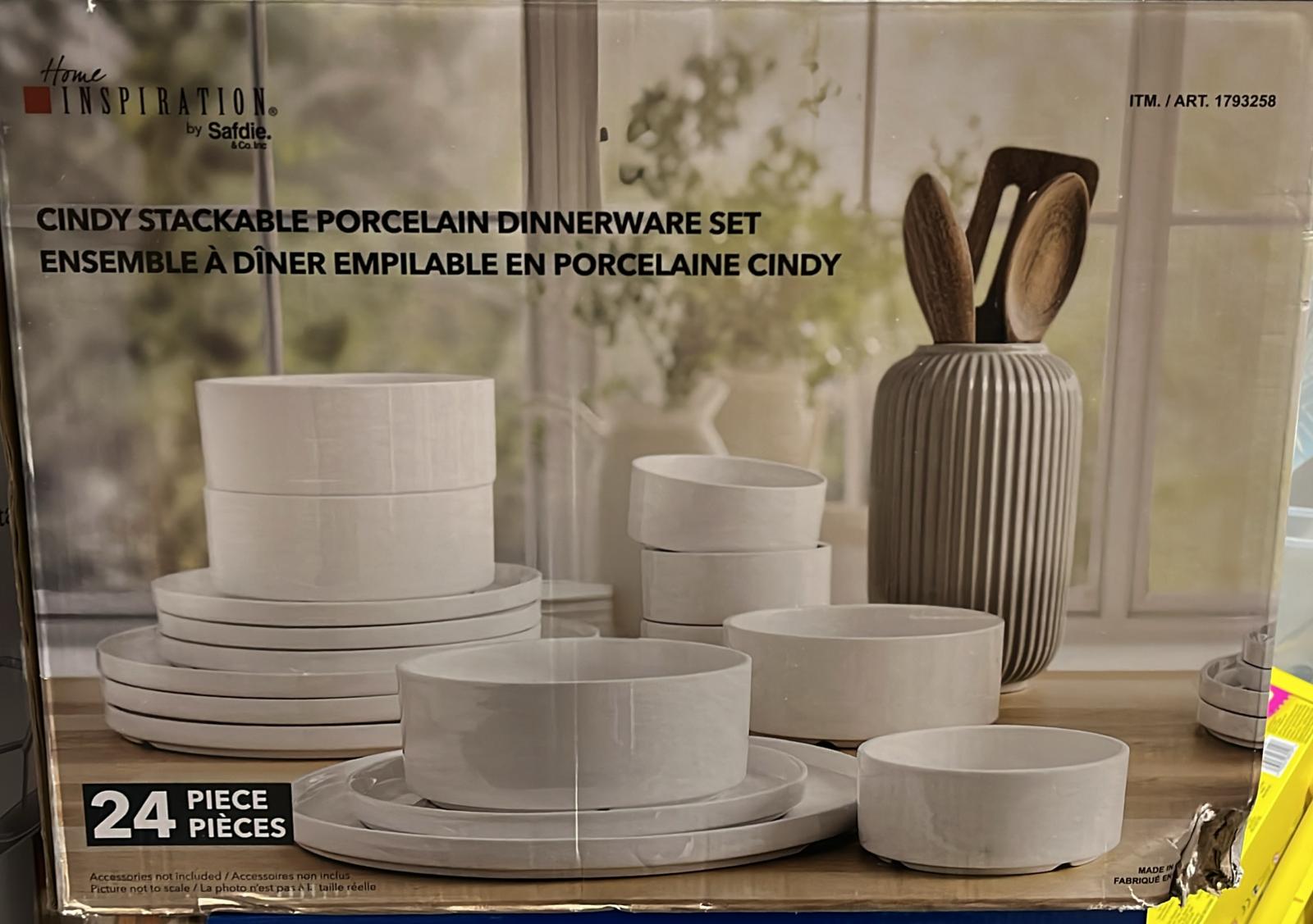 SAFDIE CINDY PORCELAIN DINNERWARE 24 PIECES