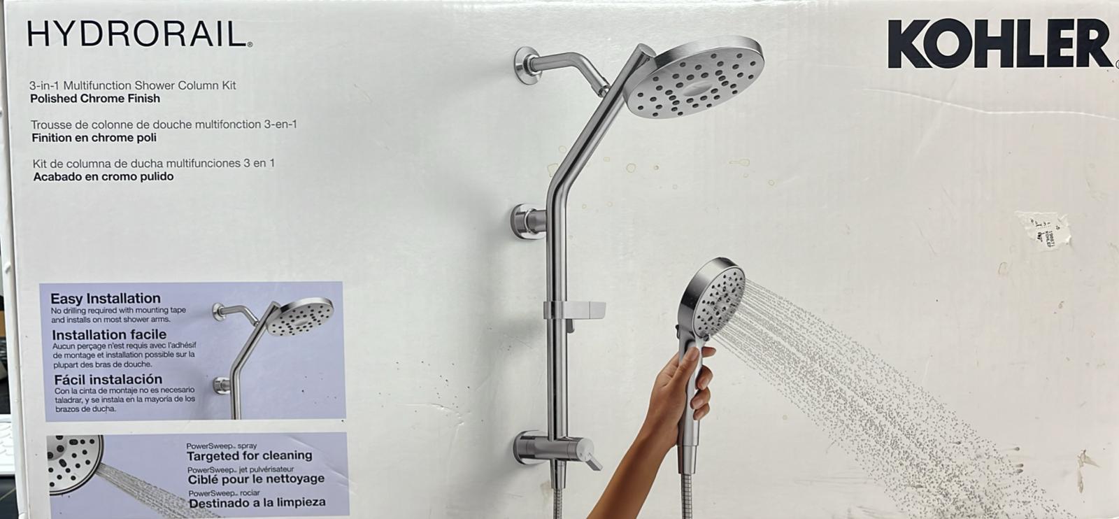 Kohler Hydrorail 3 in 1 Multifunction Shower Column