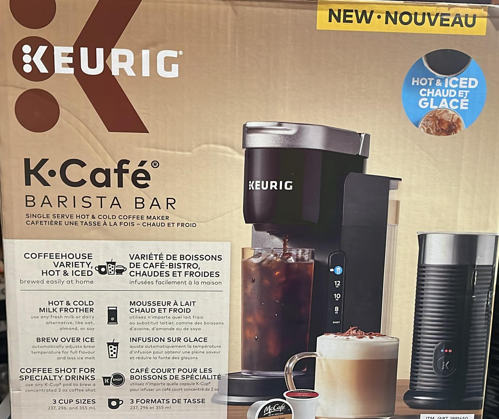 Keurig K-Café Barista Bar Single Serve Coffee Maker and Frother