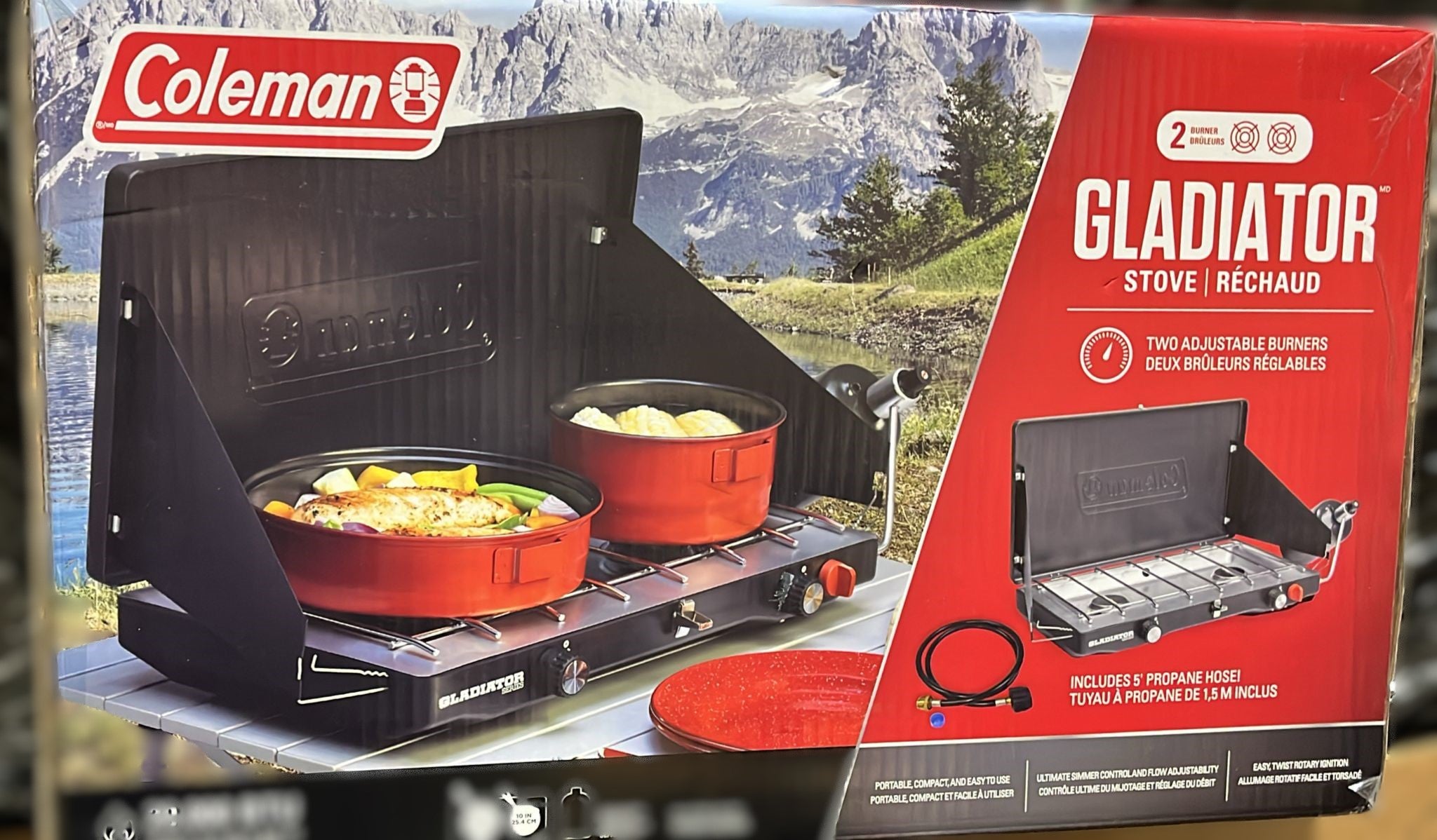 Coleman Gladiator 2-Burner Outdoor Camping Stove