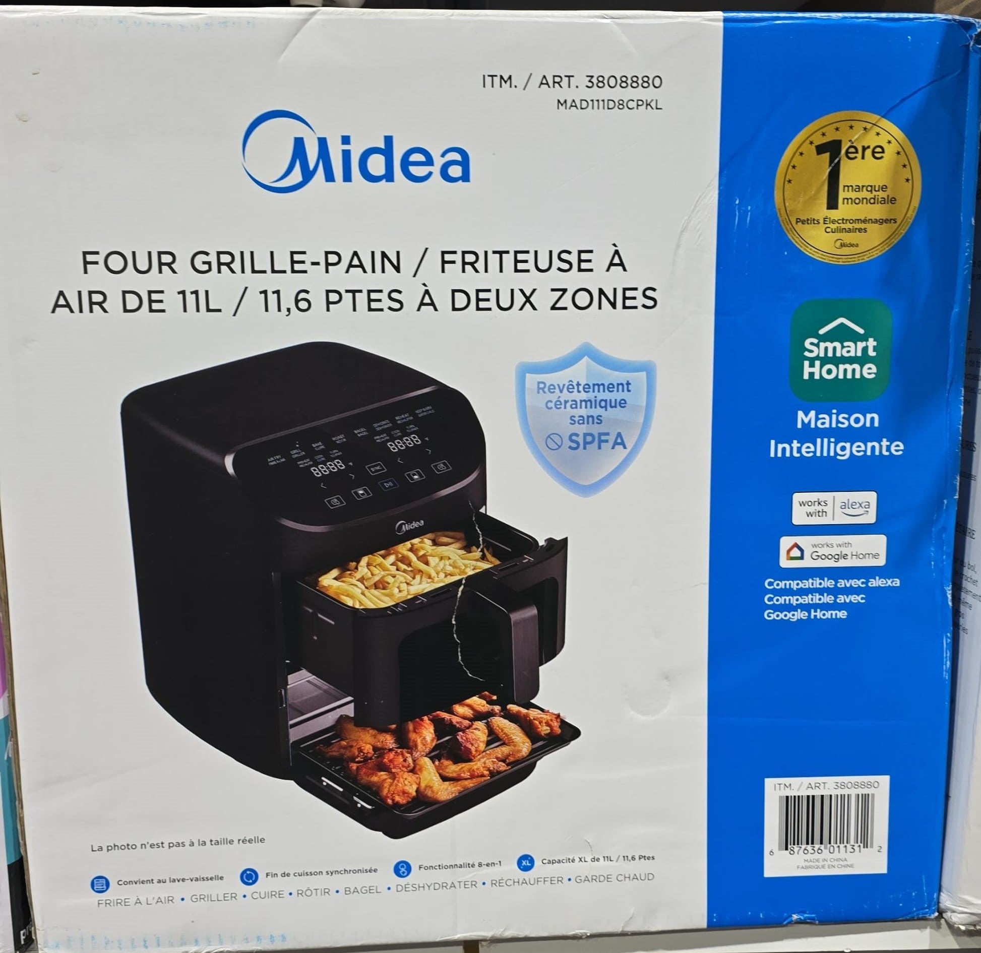Midea 11 L (11.6 qt.) Double Decker Air Fryer