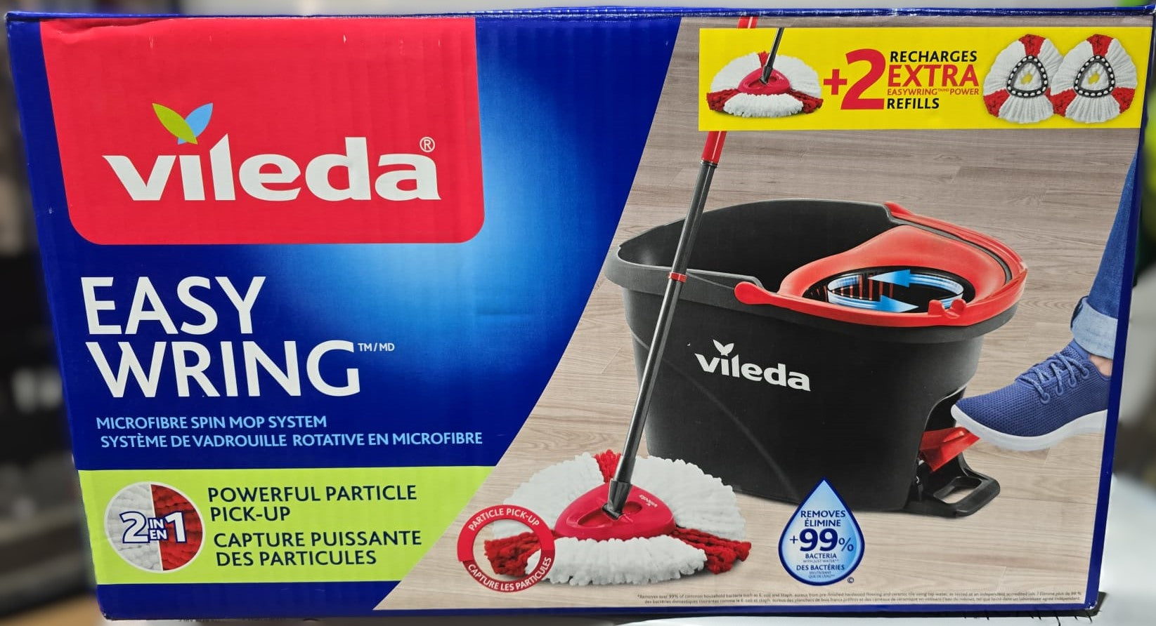 Vileda EasyWring Power Spin Mop and Bucket System
