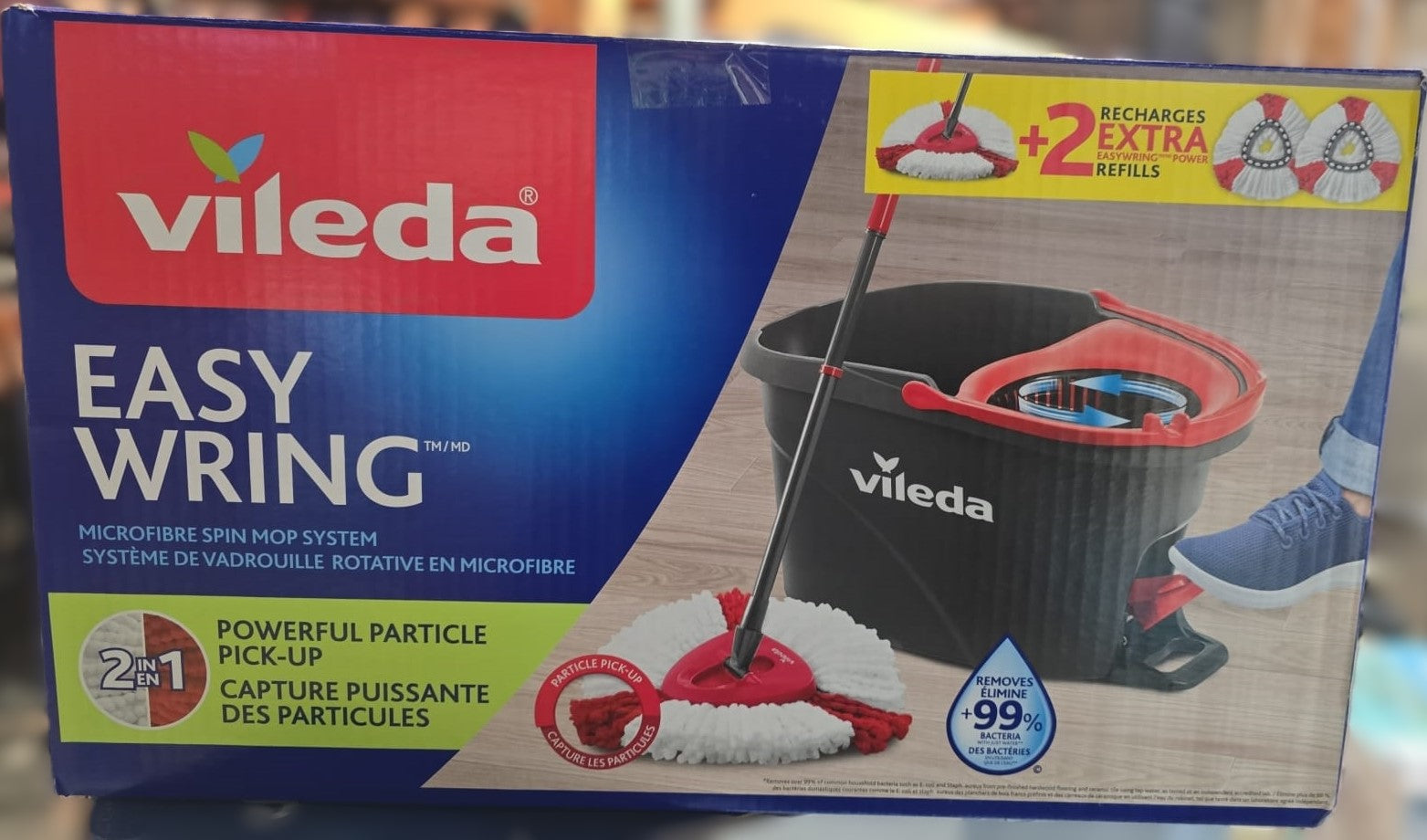 Vileda EasyWring Power Spin Mop and Bucket System