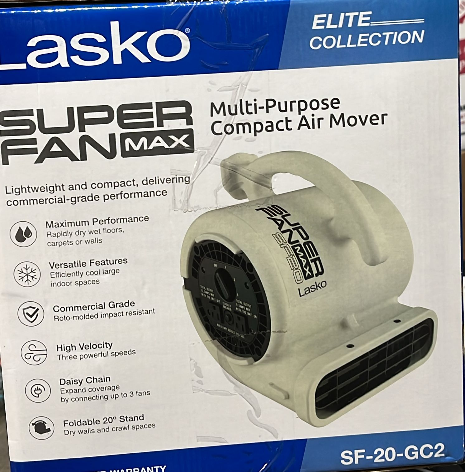 Lasko Super Fan Max 1/5 HP Air Mover