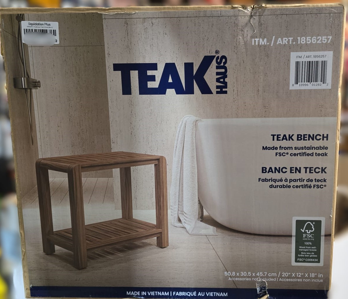 Teakhaus F.S.C. Certified Teak Wood Bench
