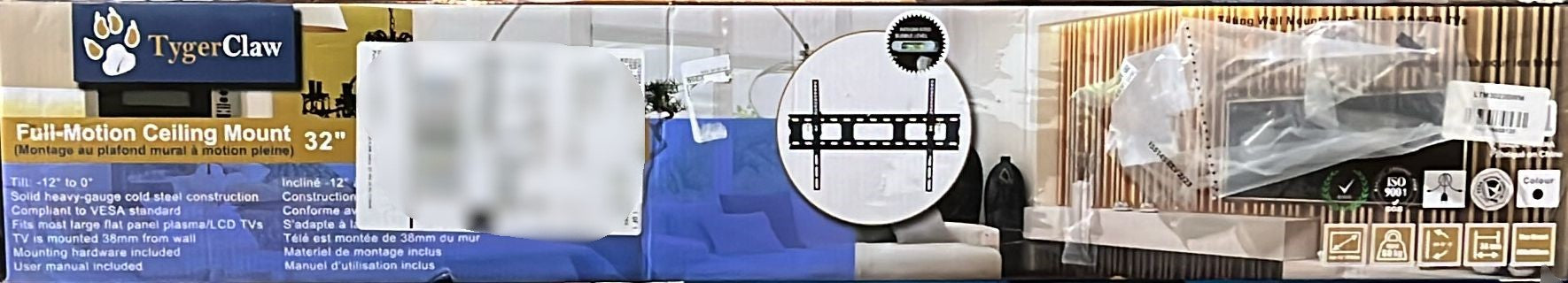 TygerClaw 42"-83" Tilt Profile TV Mount