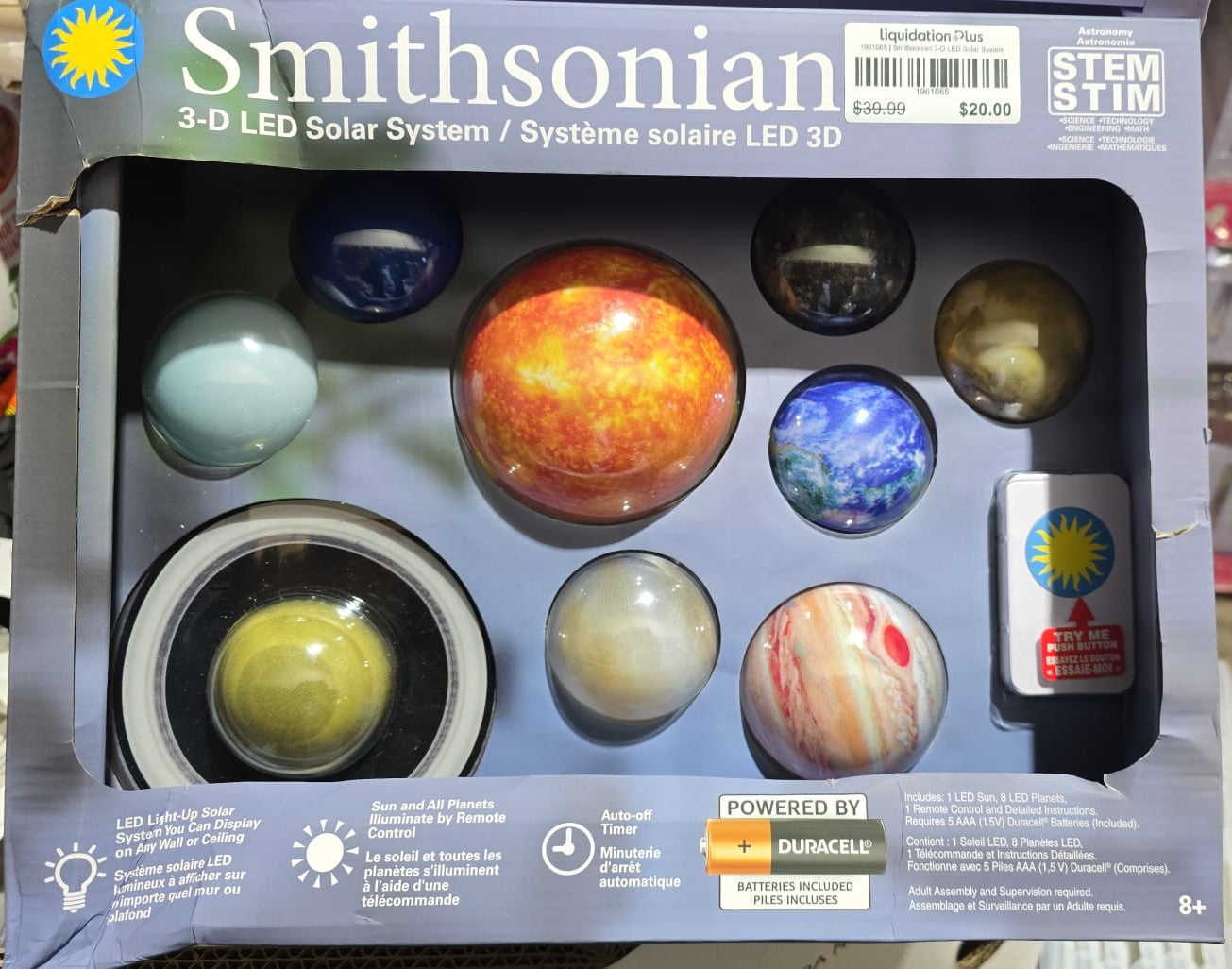 Smithsonian 3-D LED Solar System