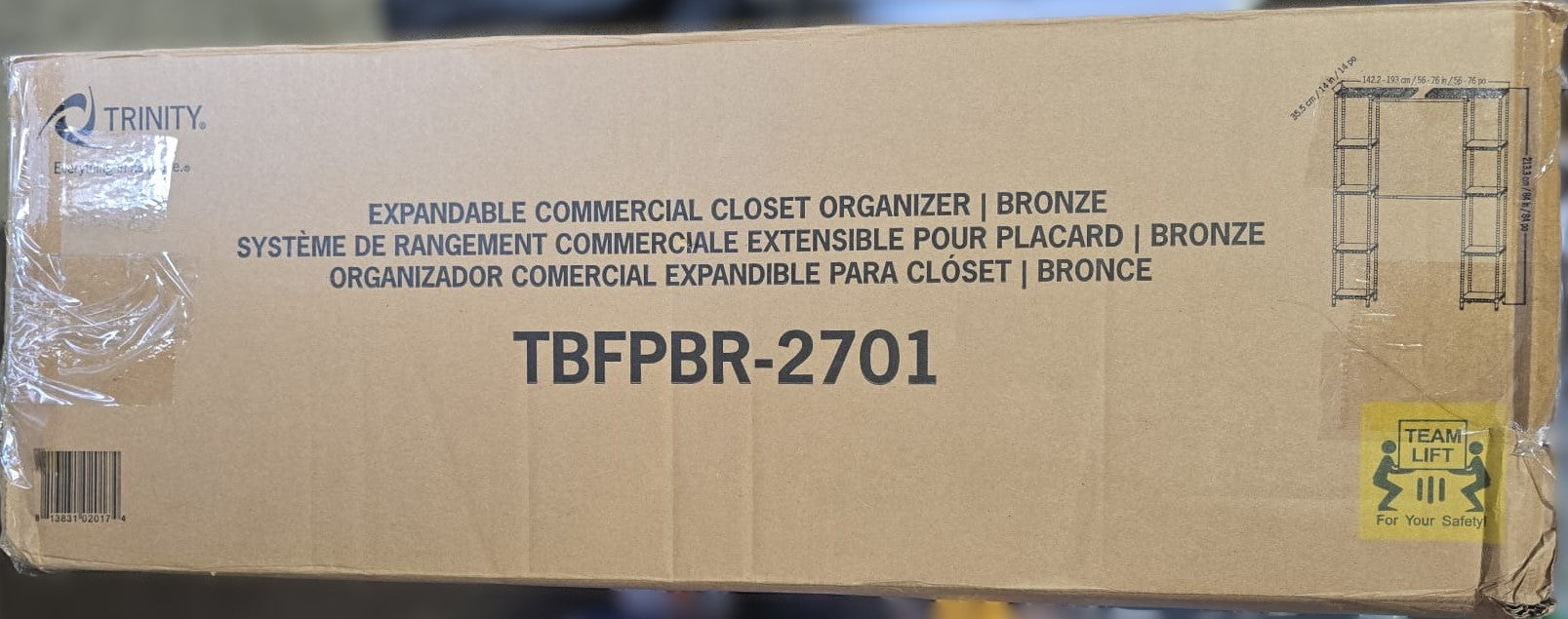 Trinity Expandable Closet Organizer