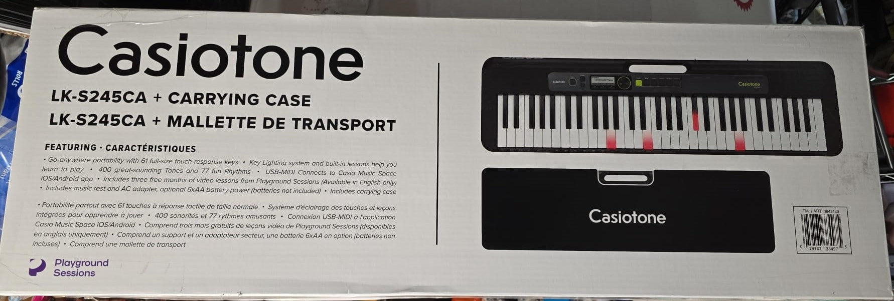 Casio LK-S245 Keyboard with illuminated Keys