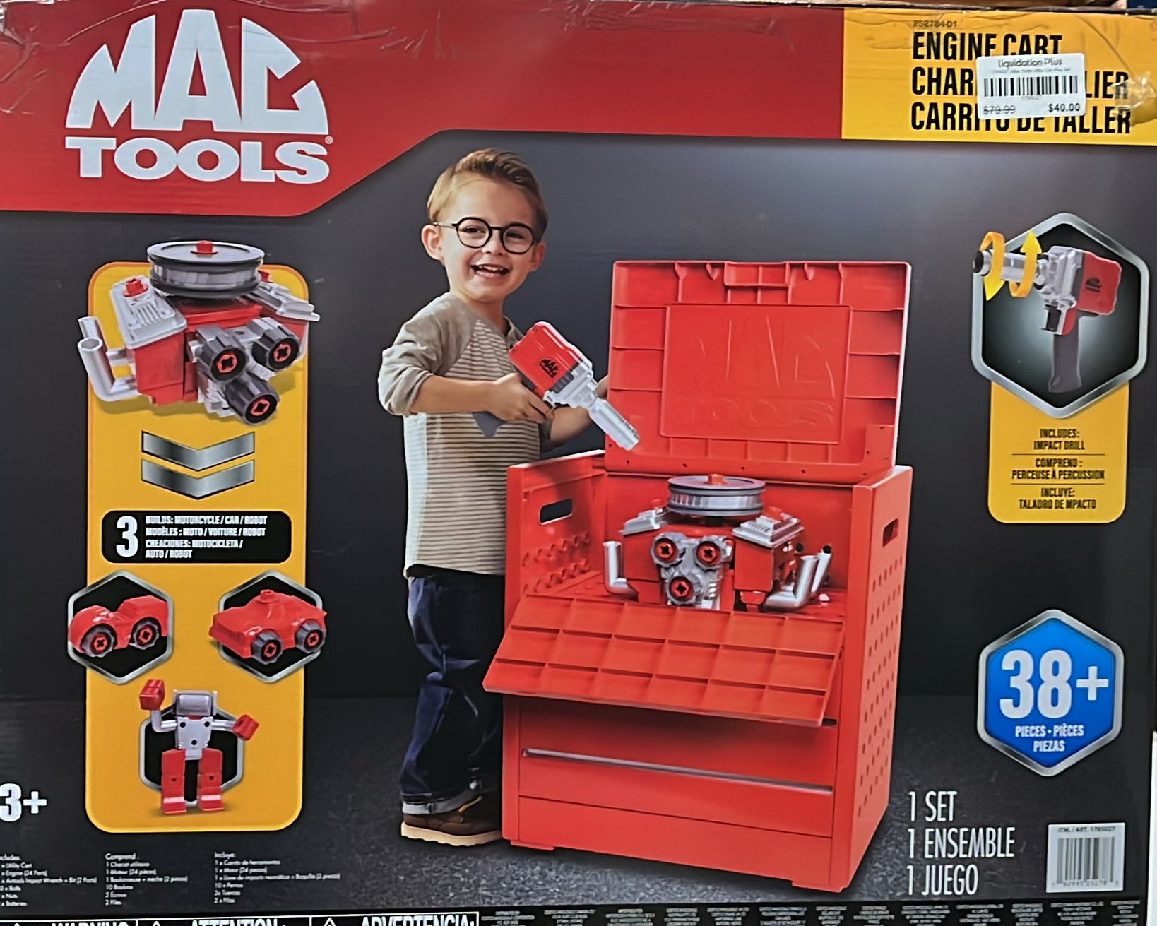 Mac Tools Utility Cart Play Set