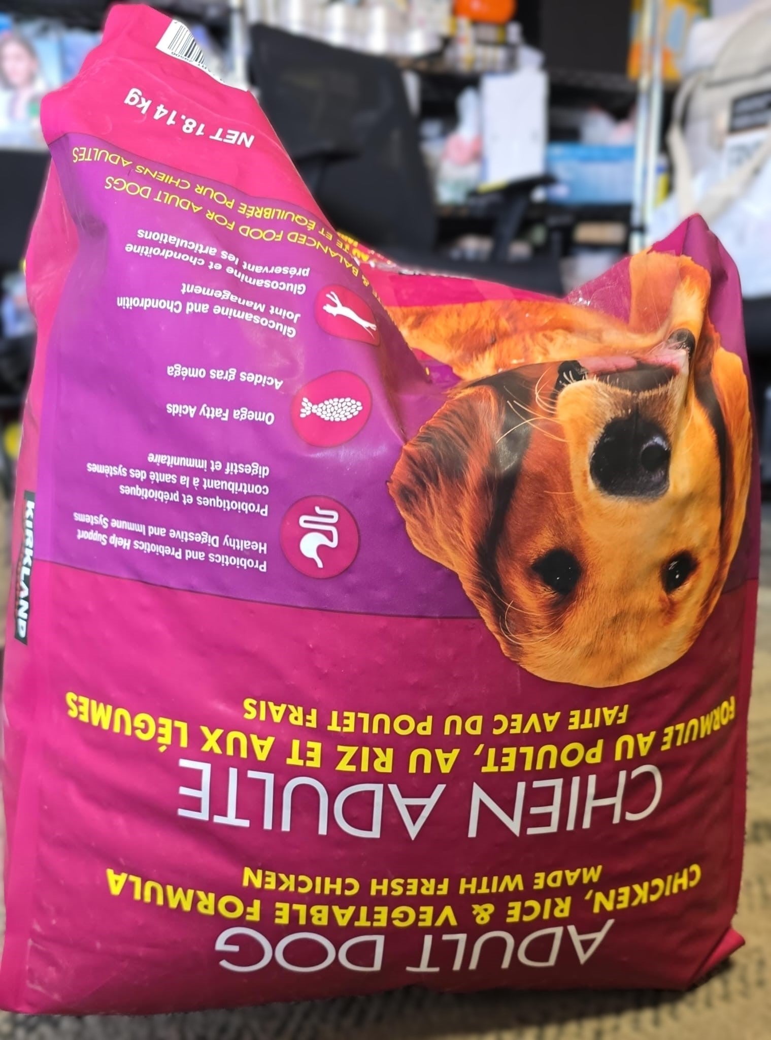 Kirkland Signature Chicken, Rice & Vegetables Adult Dog Food, 18.14 kg (40 lb.)