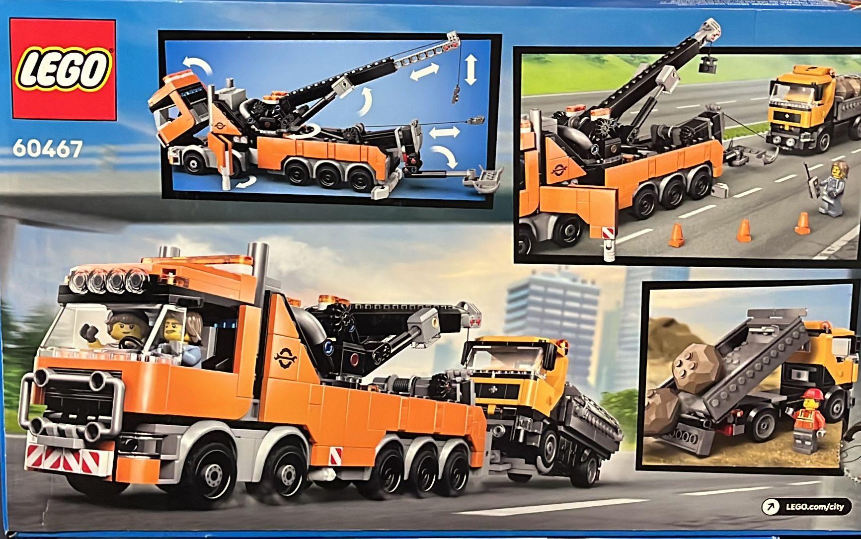 Lego 60467 Heavy-Duty Recovery Tow Truck with Crane