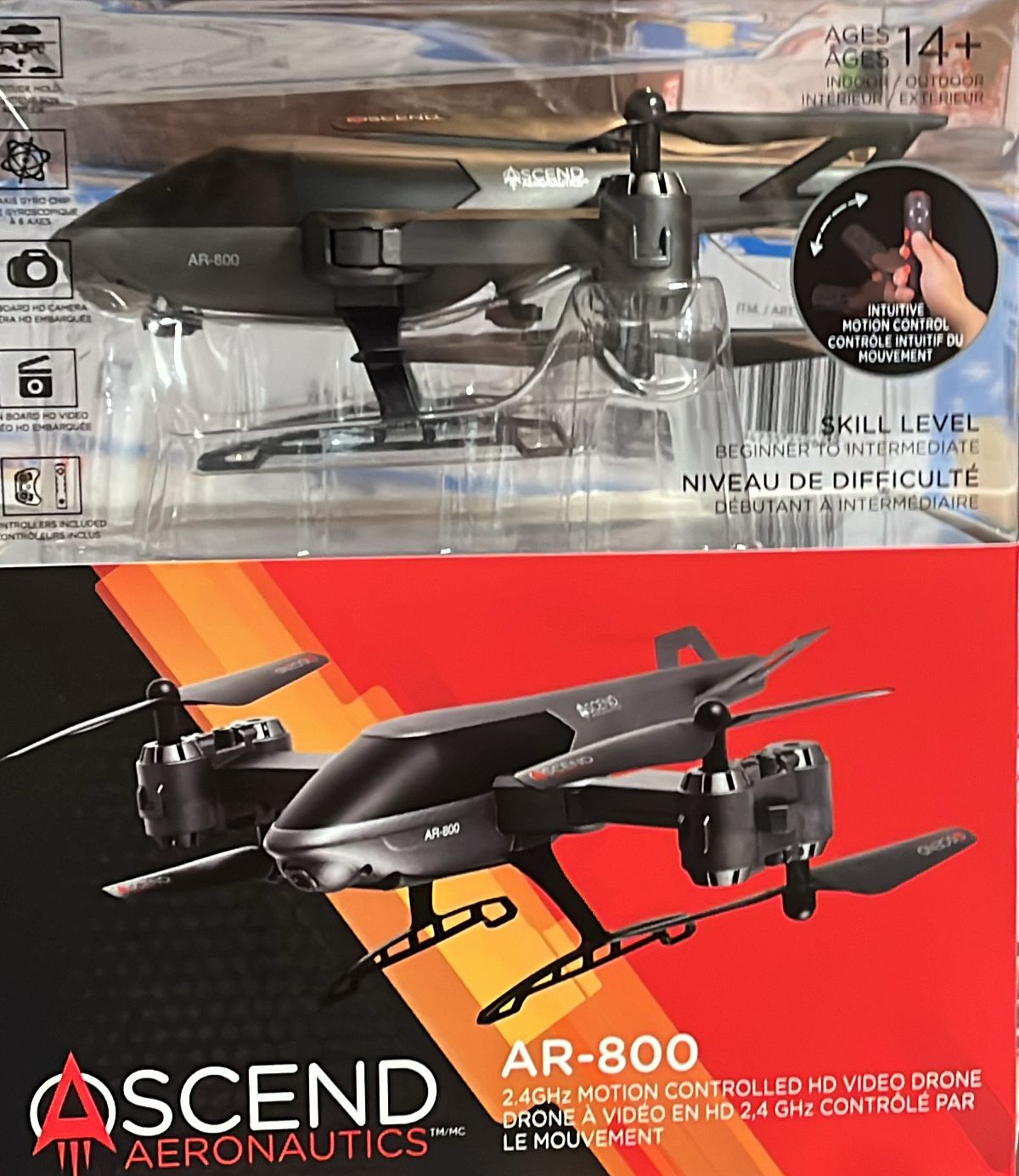 Ascend Aeronautics AR-800 2.4GHz Motion Controlled HD Video Drone