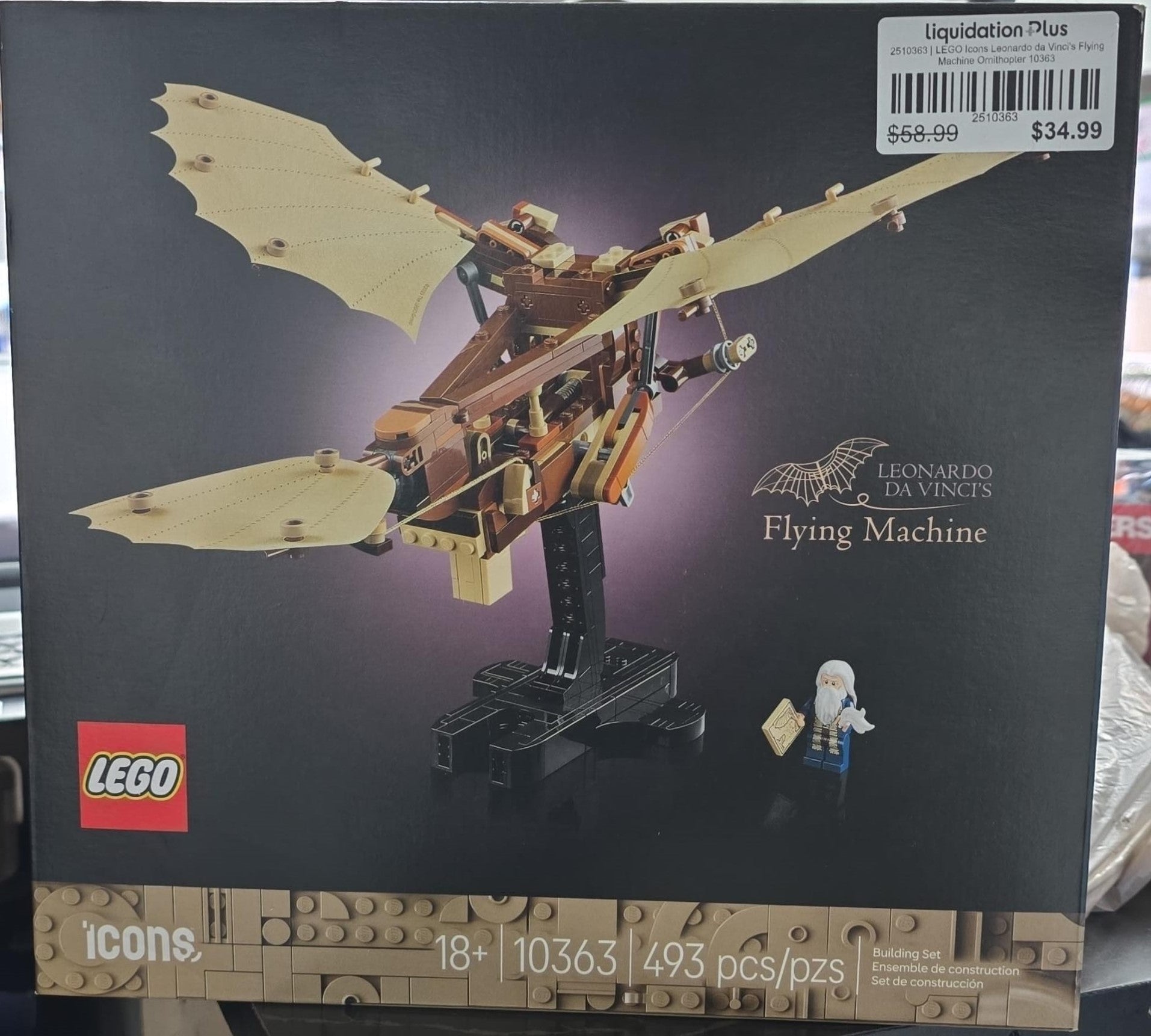 LEGO Icons Leonardo da Vinci's Flying Machine Ornithopter 10363
