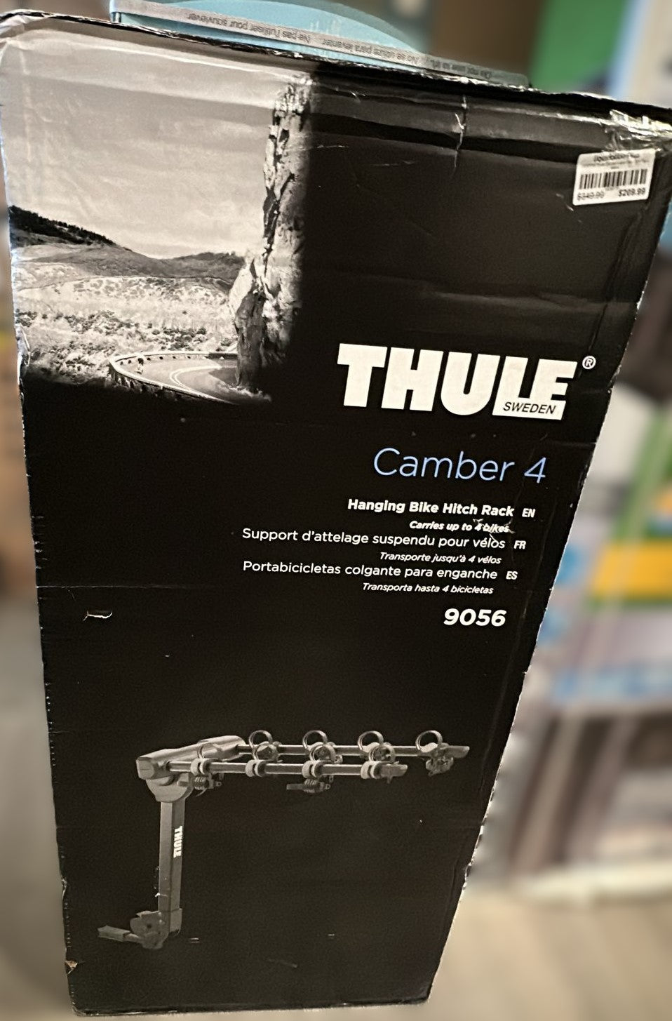 Thule Camber 4-Bike Hitch Bike Rack, Black