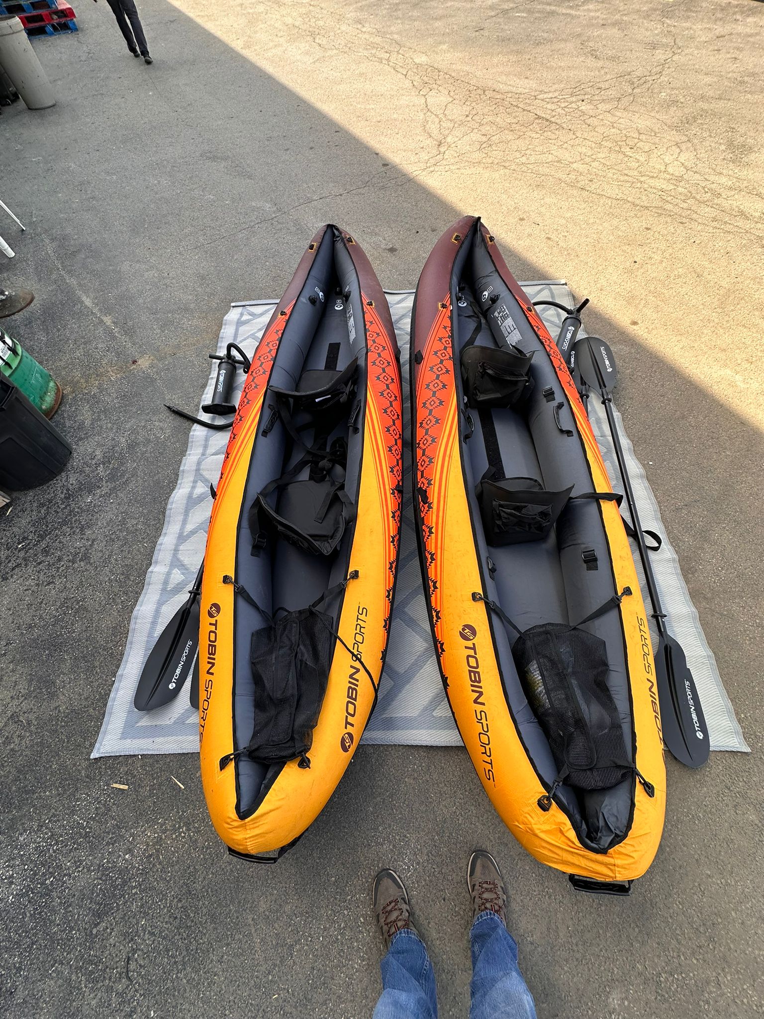 Tobin Sports Wavebreak Inflatable 2 Person Kayak 19FT (10IN X 34 IN)