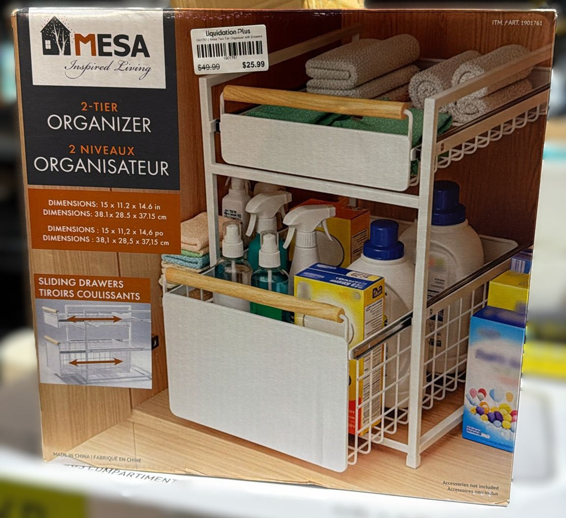 Mesa Two Tier Organizer with Drawers