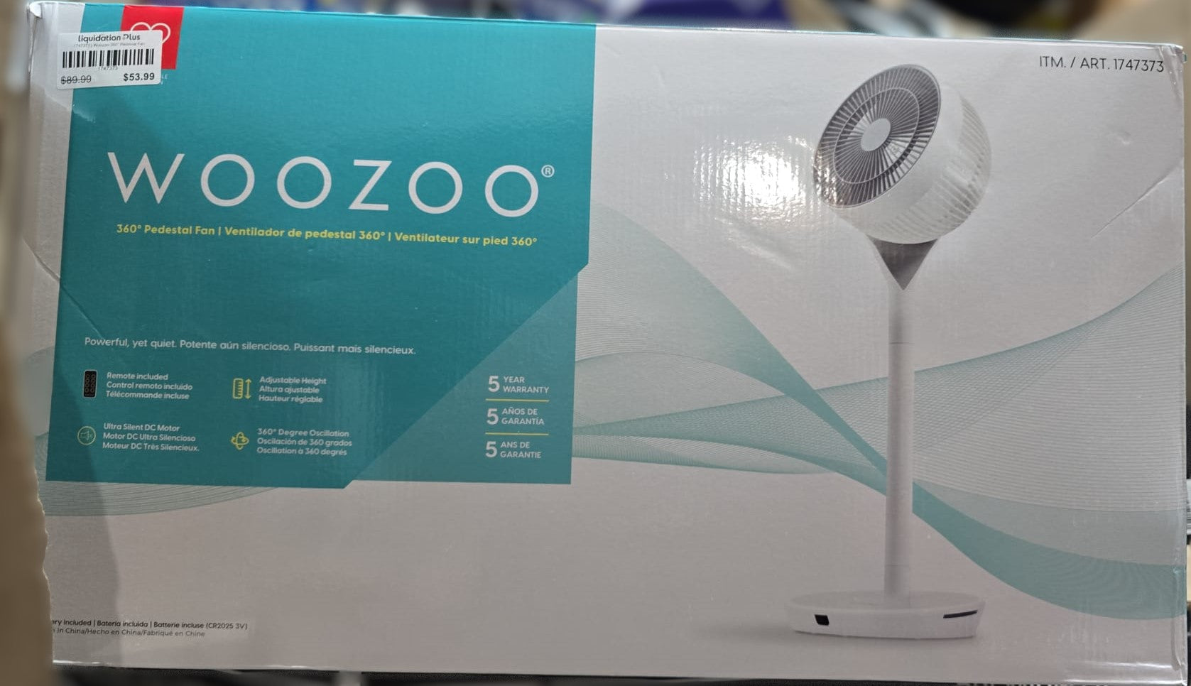 Woozoo 360° Pedestal Fan