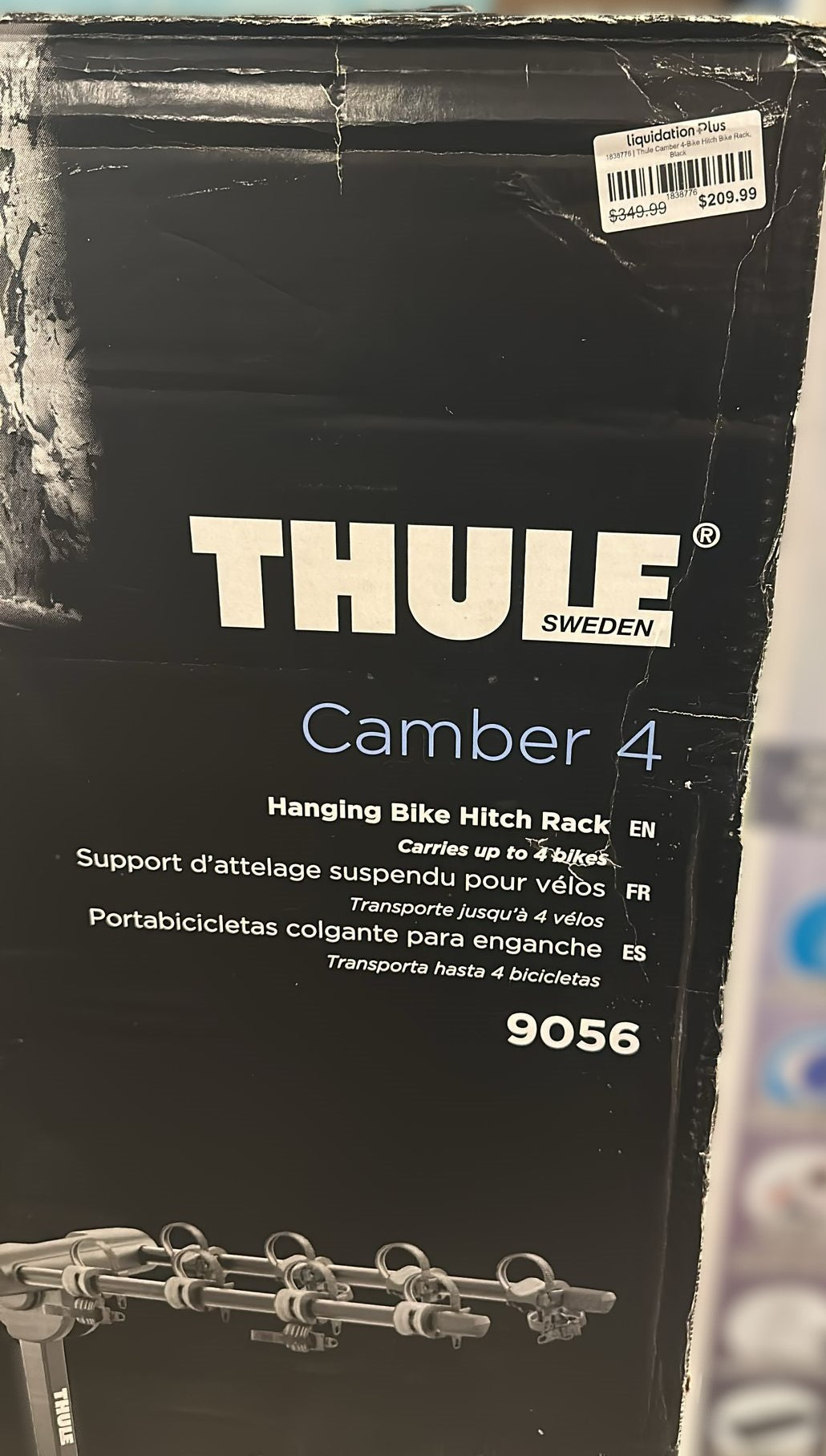 Thule Camber 4-Bike Hitch Bike Rack, Black